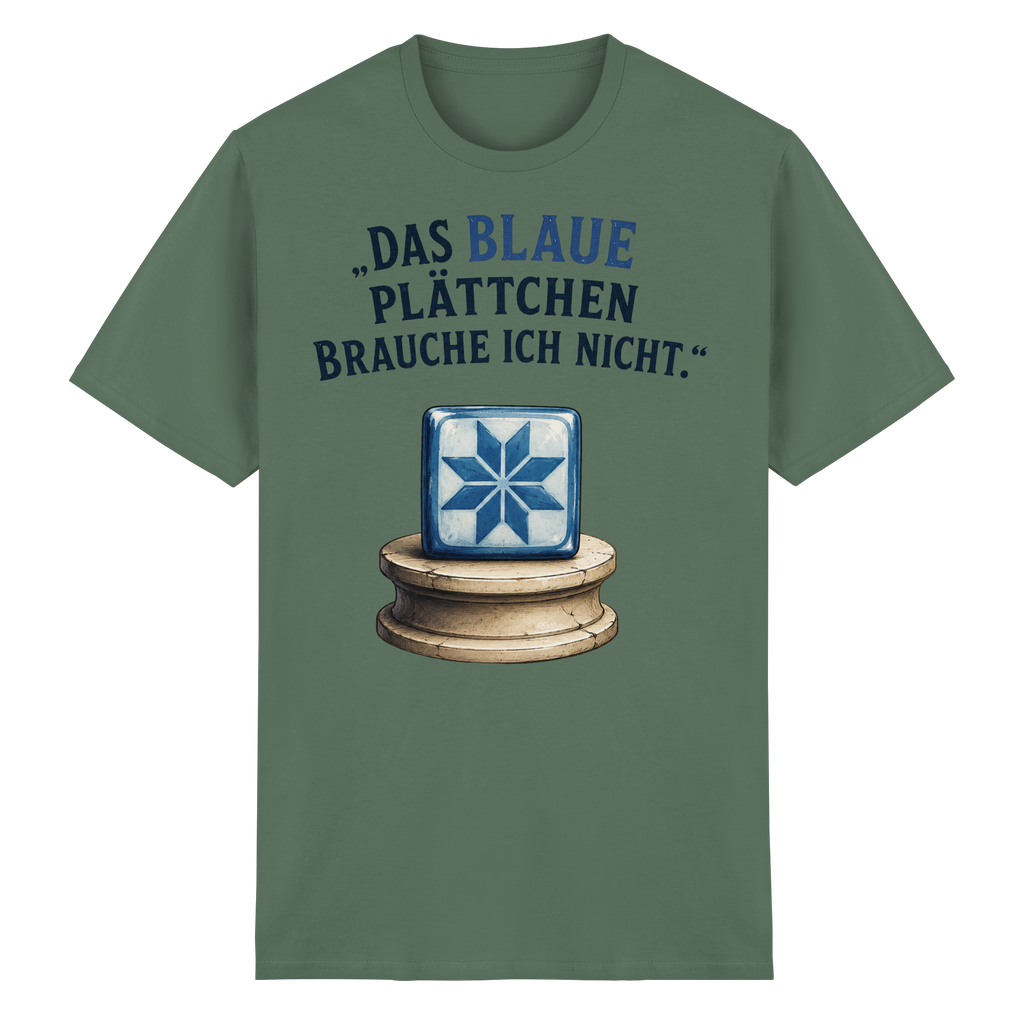 Das blaue Plättchen - Heavy Cotton T-Shirt