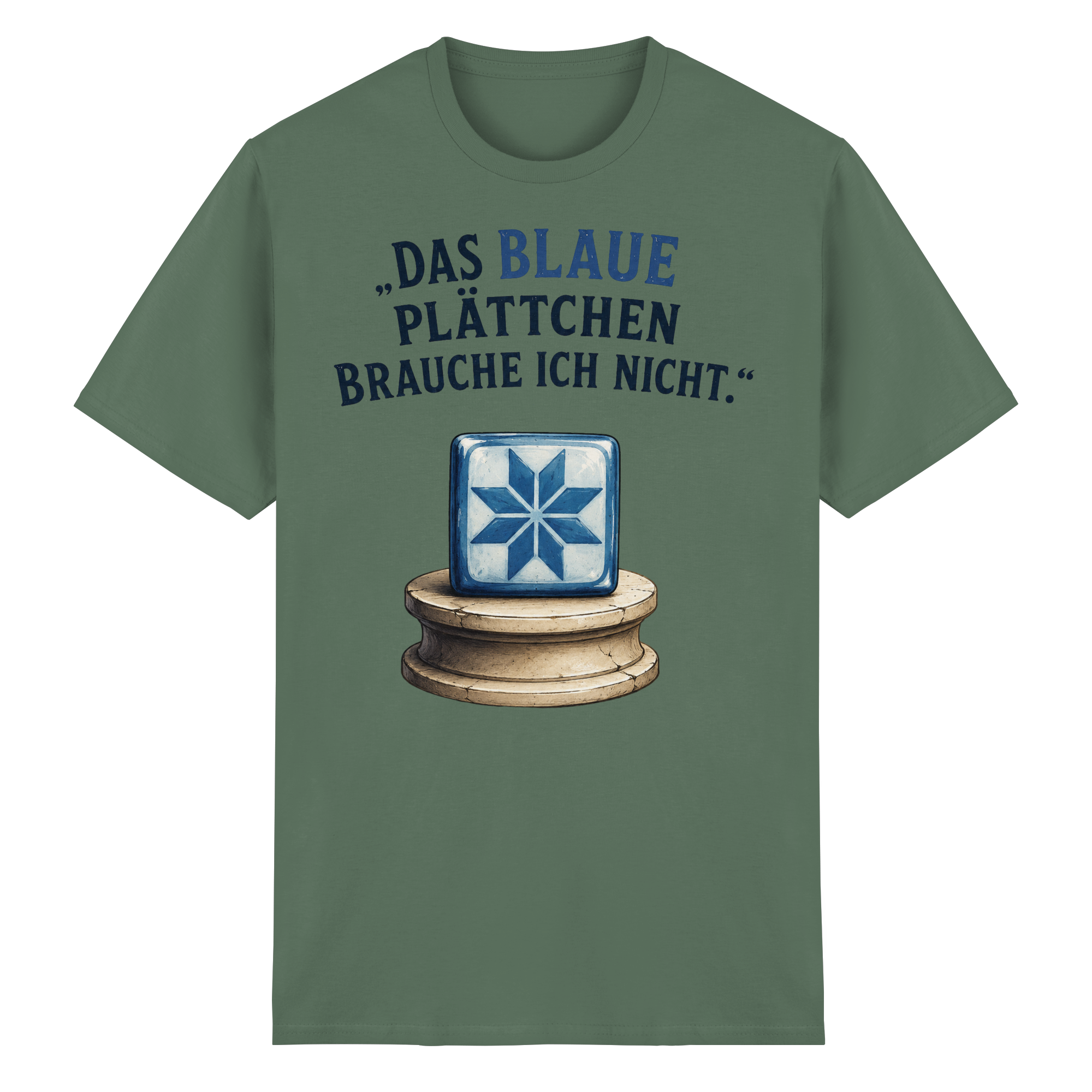 Das blaue Plättchen - Heavy Cotton T-Shirt