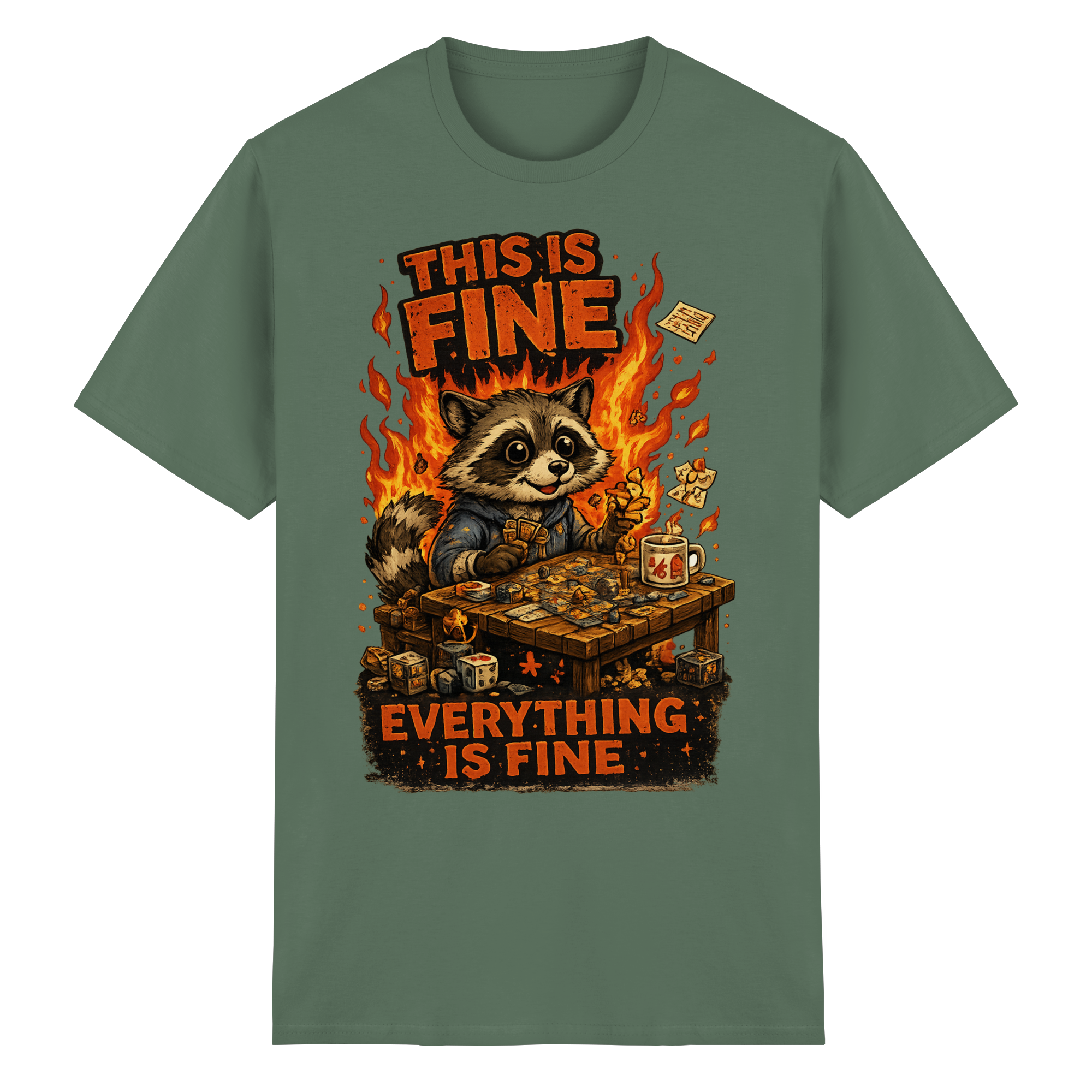This Is Fine Club! - Heavy Cotton T-Shirt