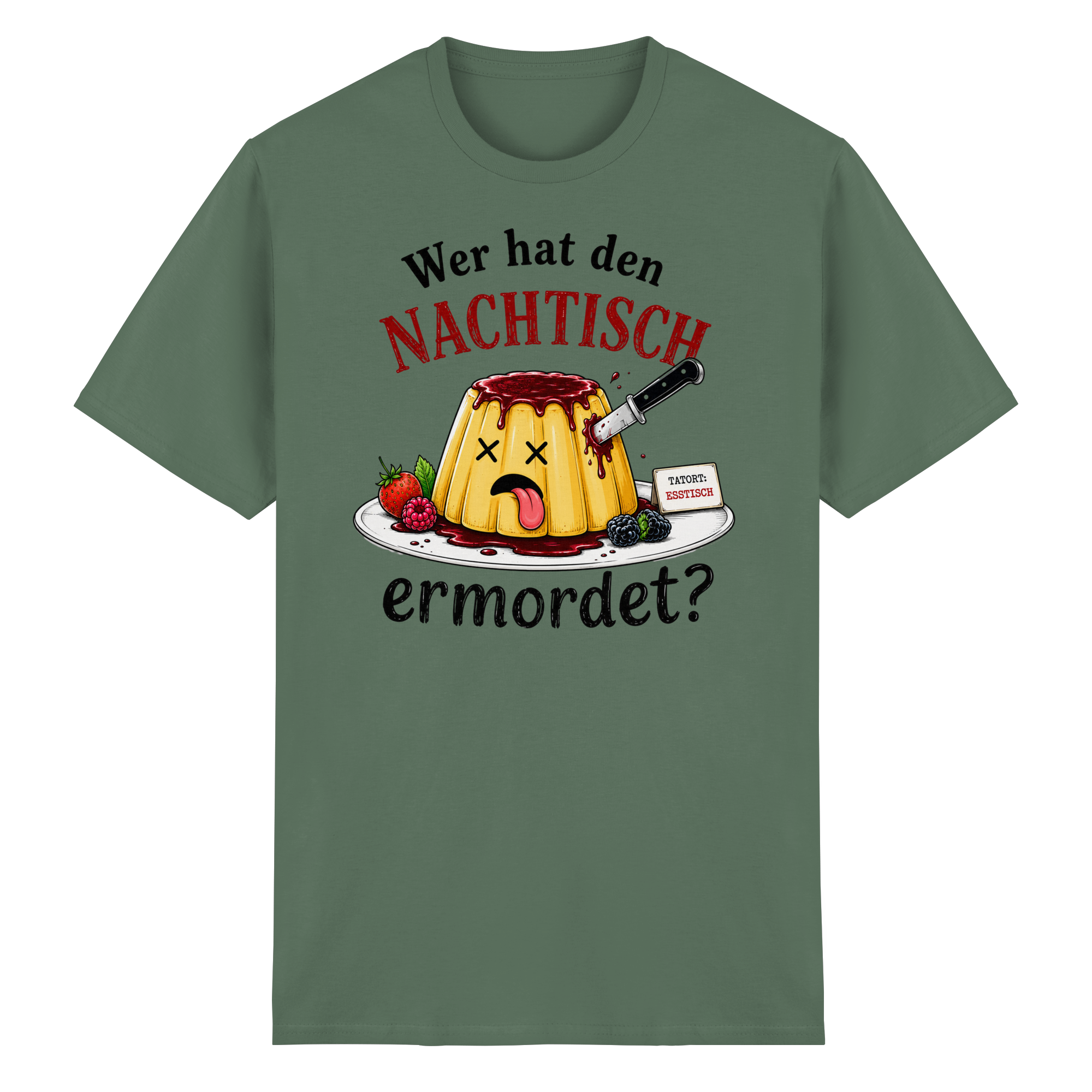 Wer hat den Nachtisch ermordet? - Heavy Cotton T-Shirt