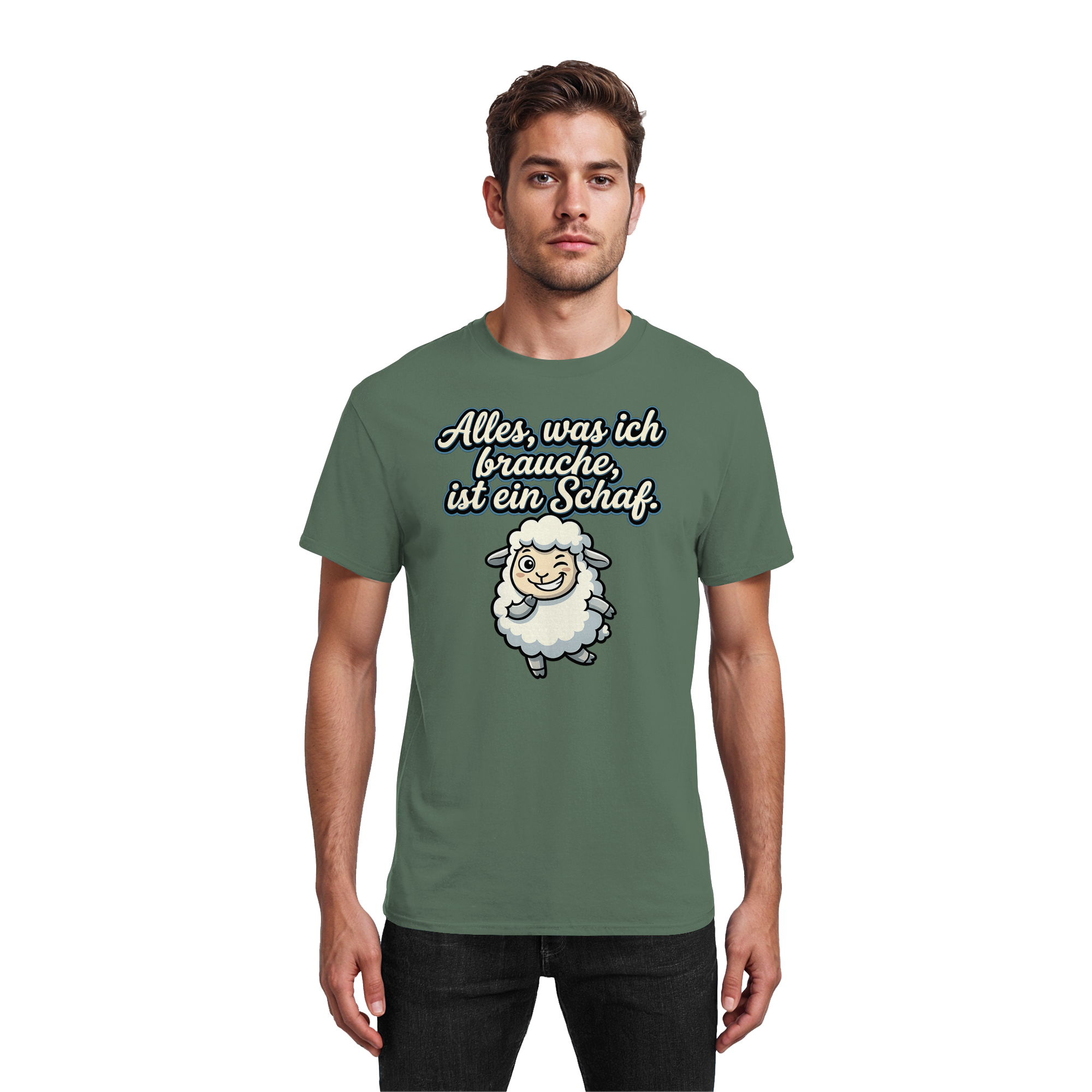 Alles, was ich brauche, ist ein Schaf!  - Heavy Cotton T-Shirt