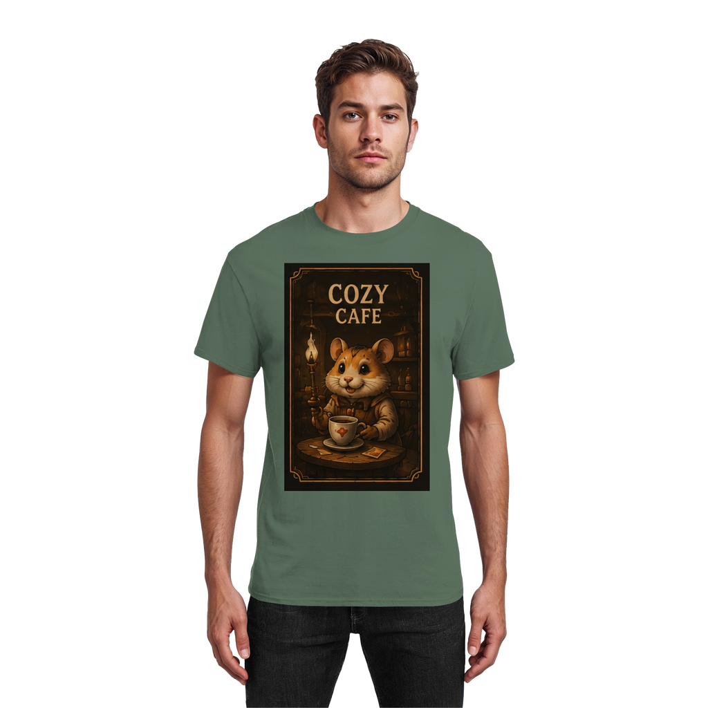 Cozy Café - Heavy Cotton T-Shirt