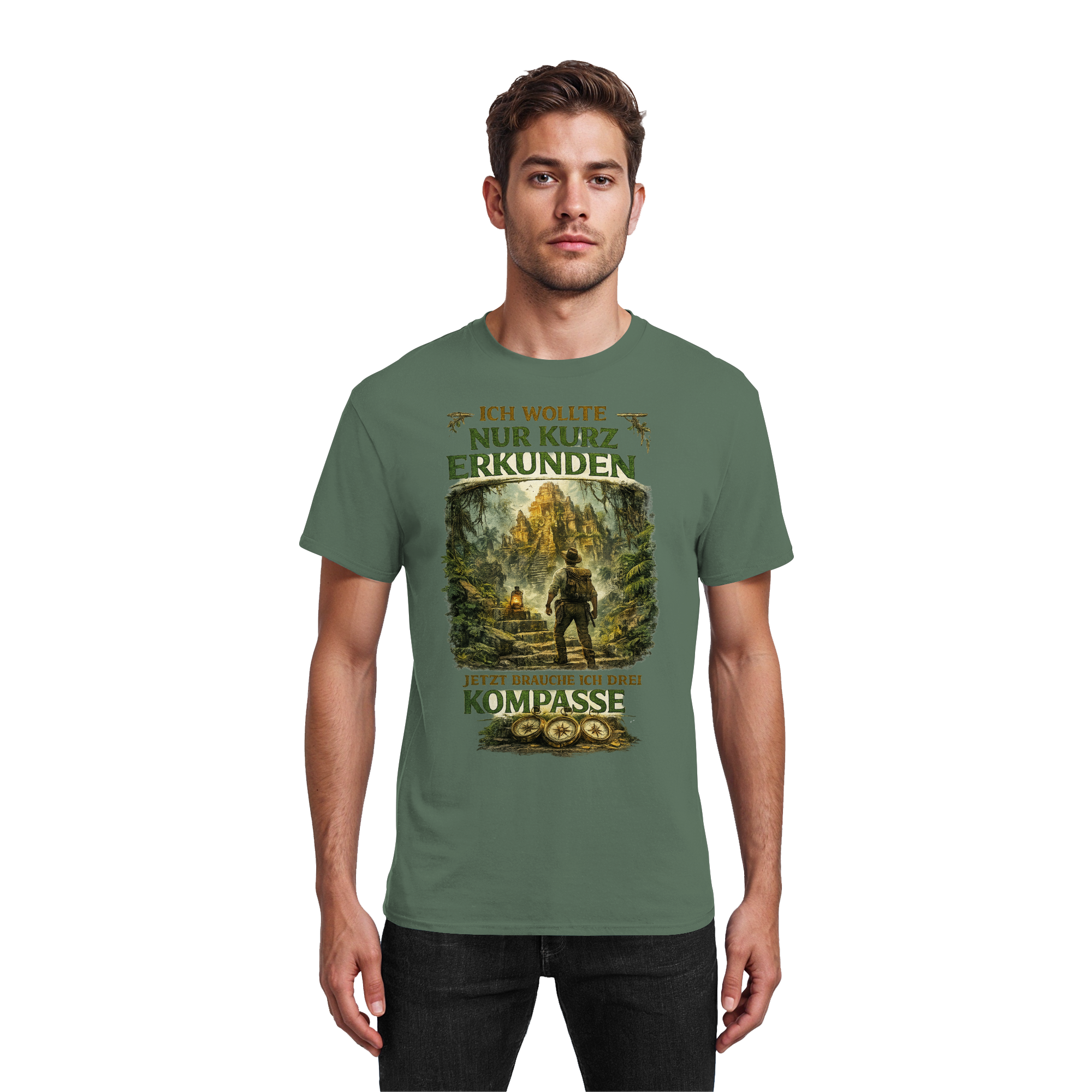 Nur kurz erkunden - Heavy Cotton T-Shirt