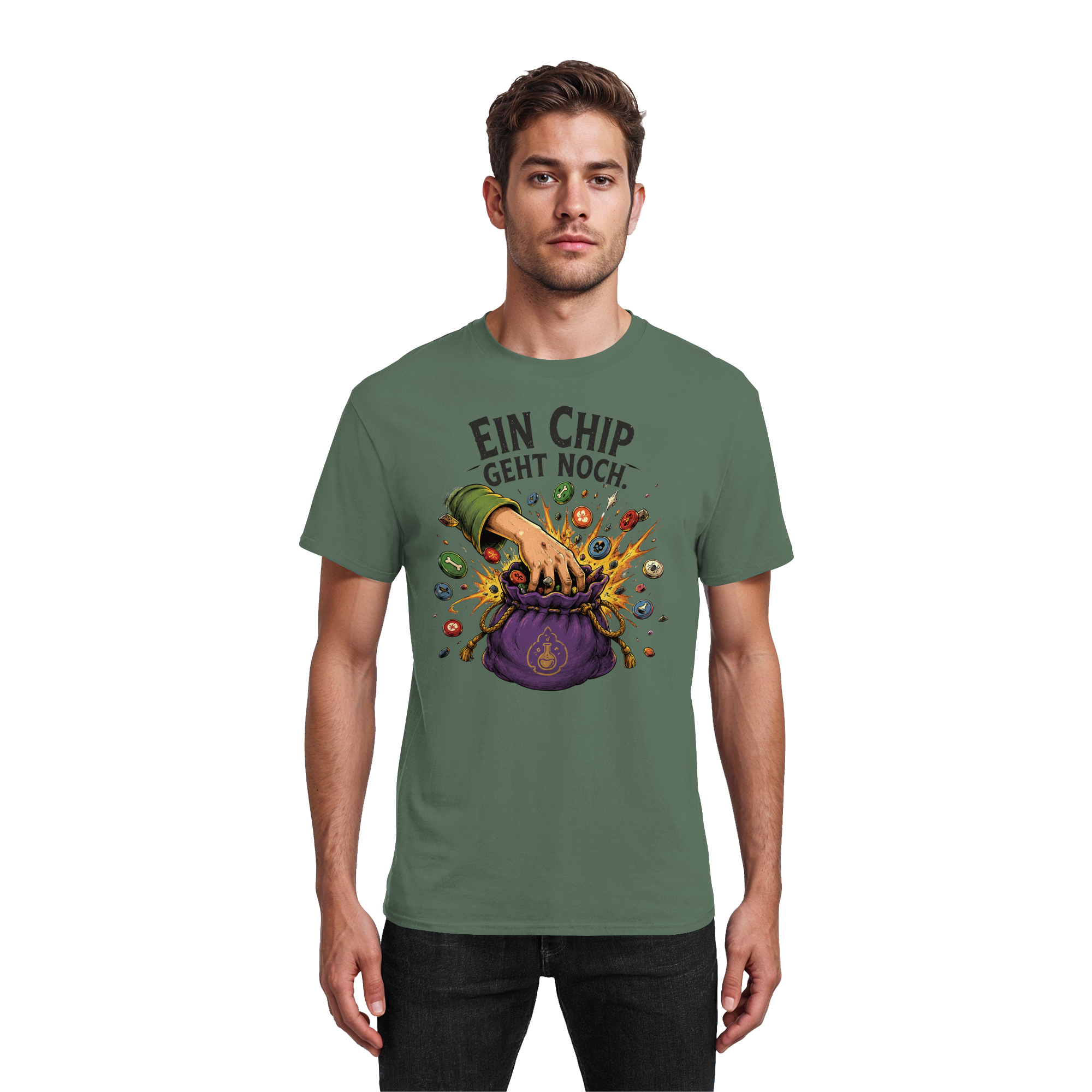 Ein Chip geht noch - Heavy Cotton T-Shirt