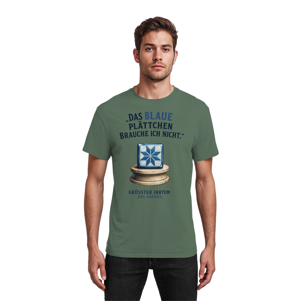 Das blaue Plättchen - Heavy Cotton T-Shirt