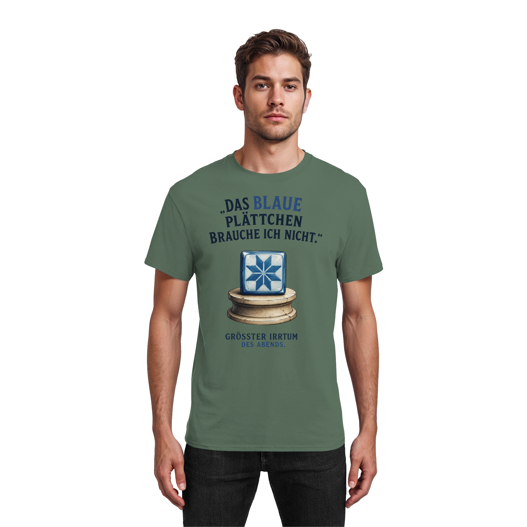 Das blaue Plättchen - Heavy Cotton T-Shirt