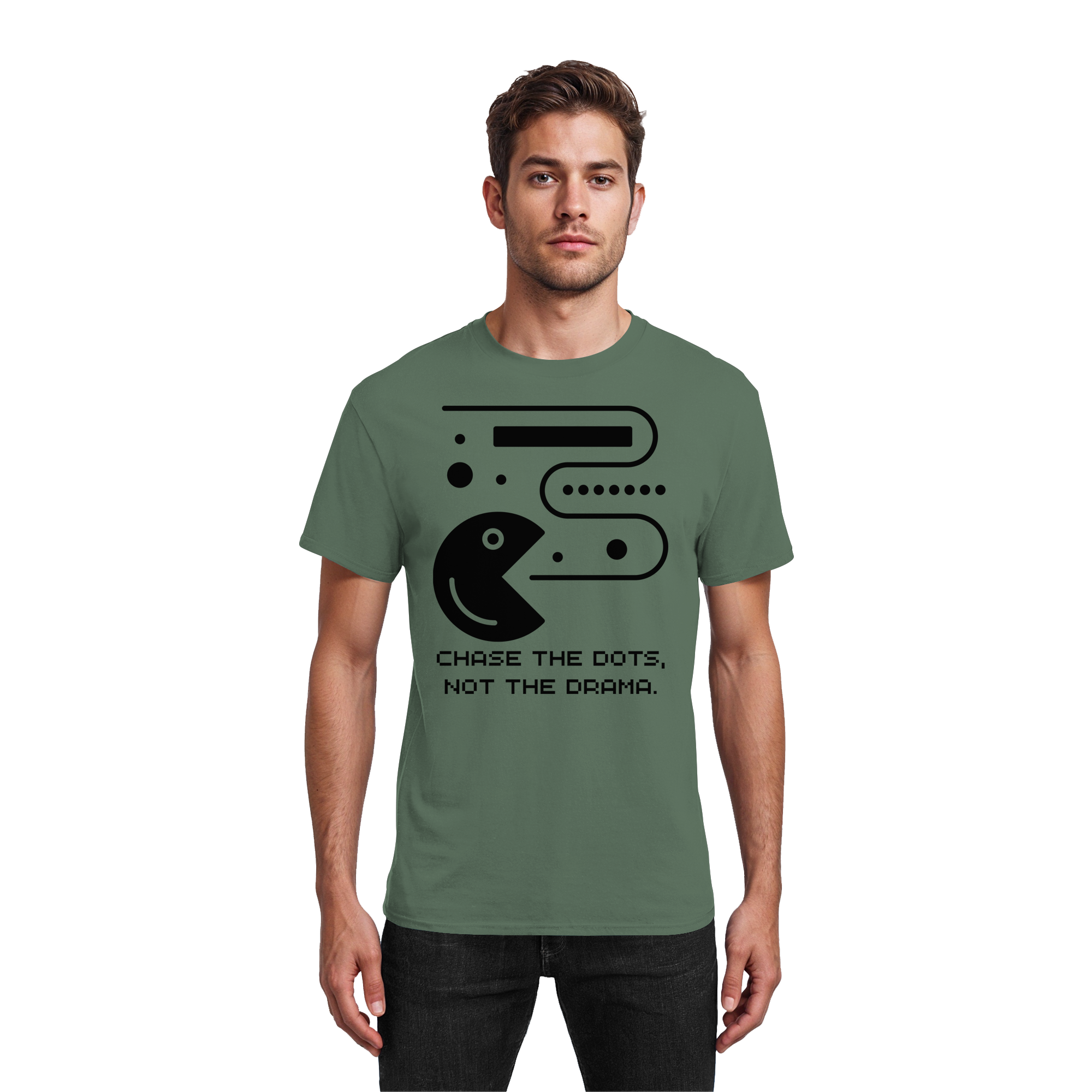 Chase the Dots, Not the Drama - Heavy Cotton T-Shirt