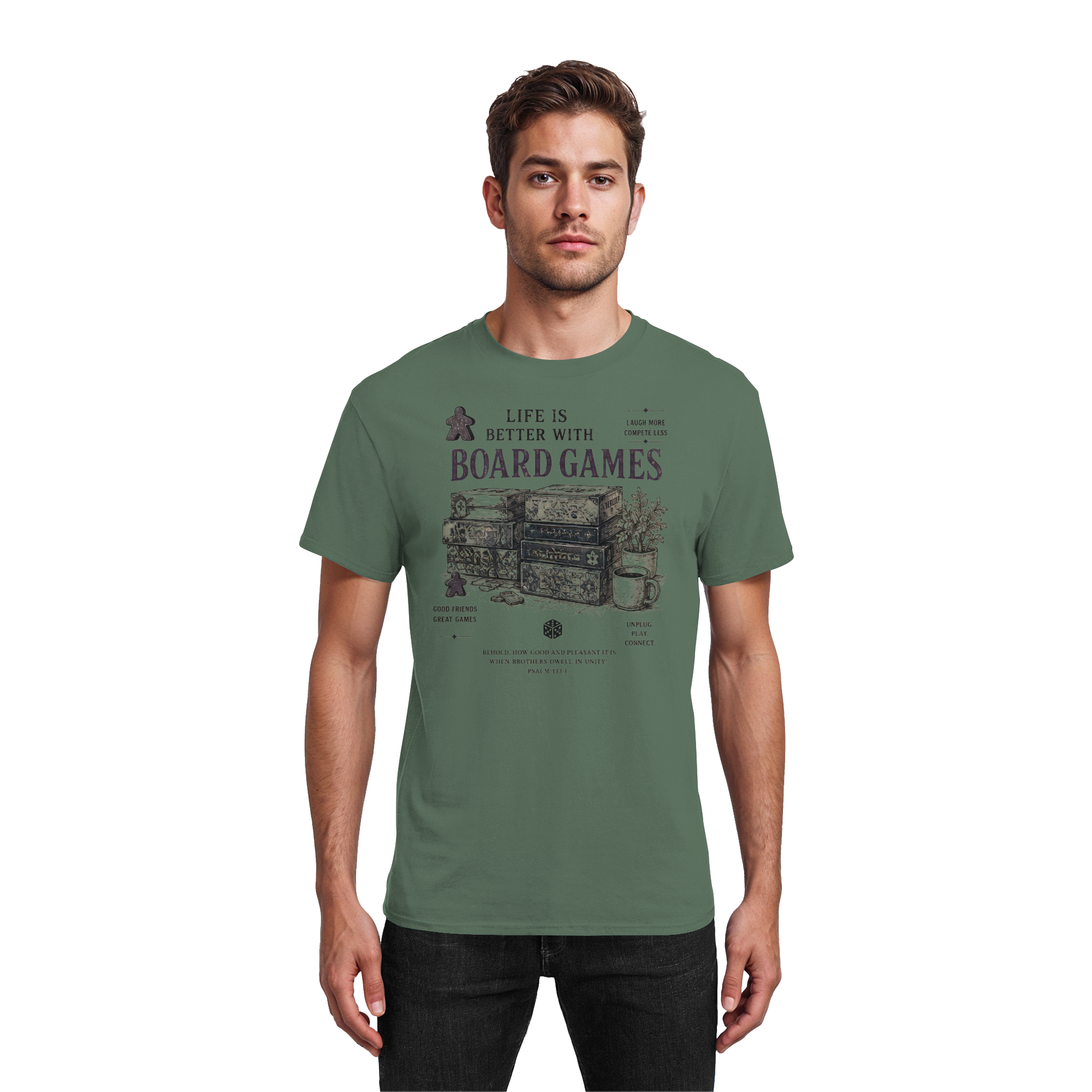 Life Is Better With Board Games - Heavy Cotton T-Shirt