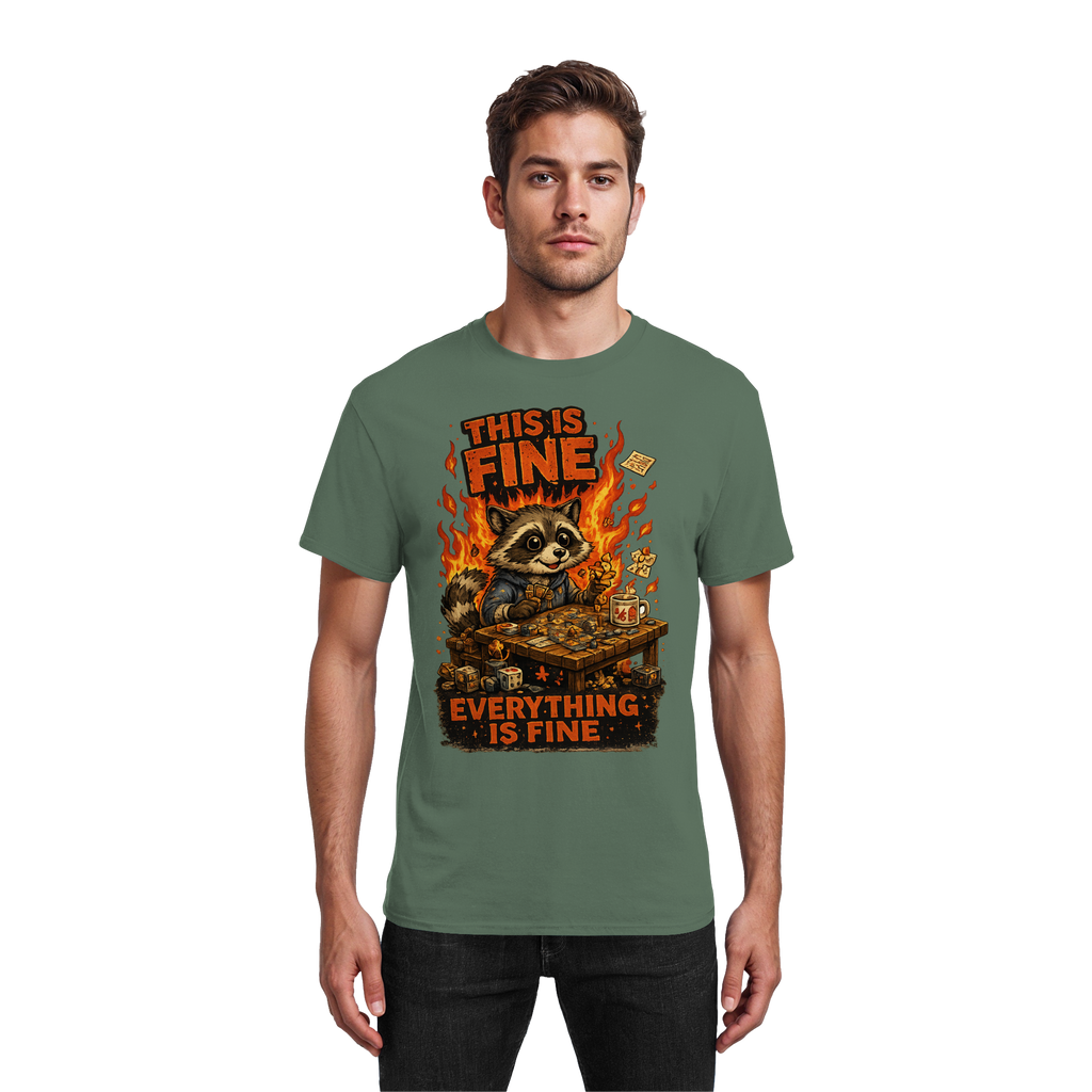 This Is Fine Club! - Heavy Cotton T-Shirt