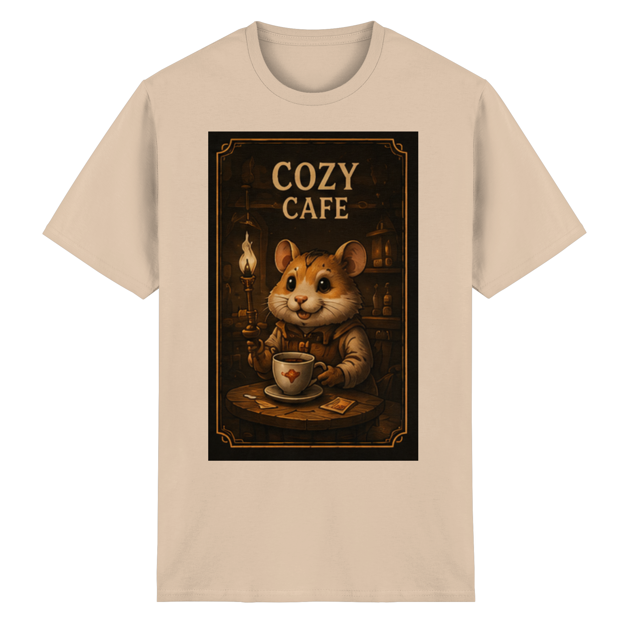 Cozy Café - Heavy Cotton T-Shirt