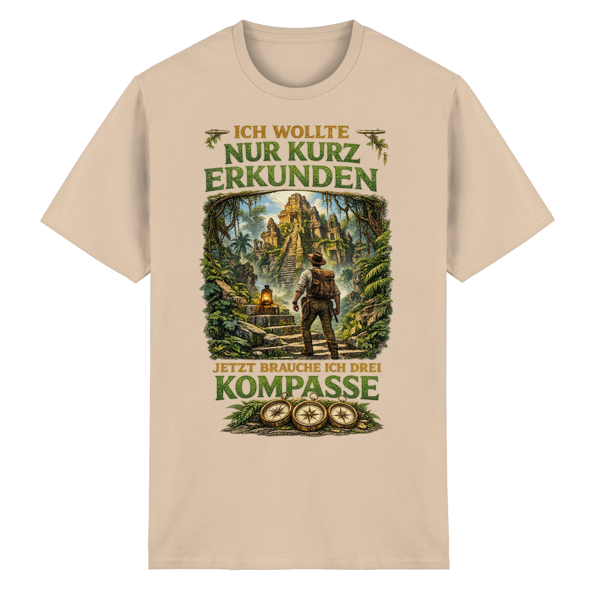 Nur kurz erkunden - Heavy Cotton T-Shirt