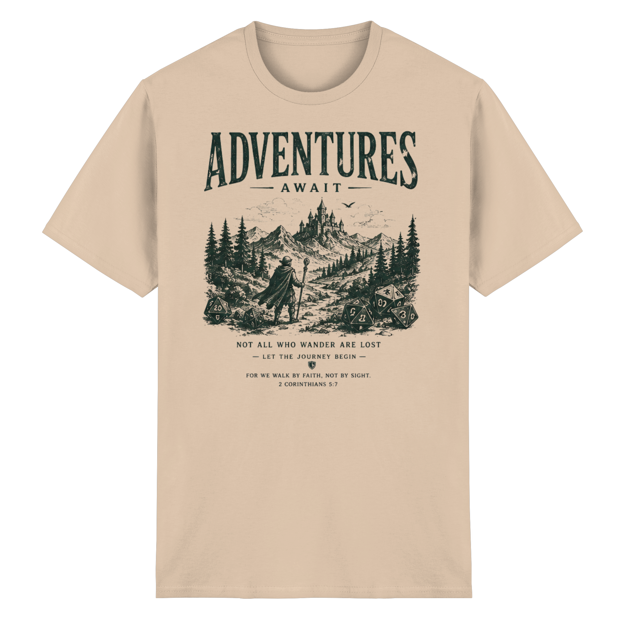 Adventures Await. - Heavy Cotton T-Shirt