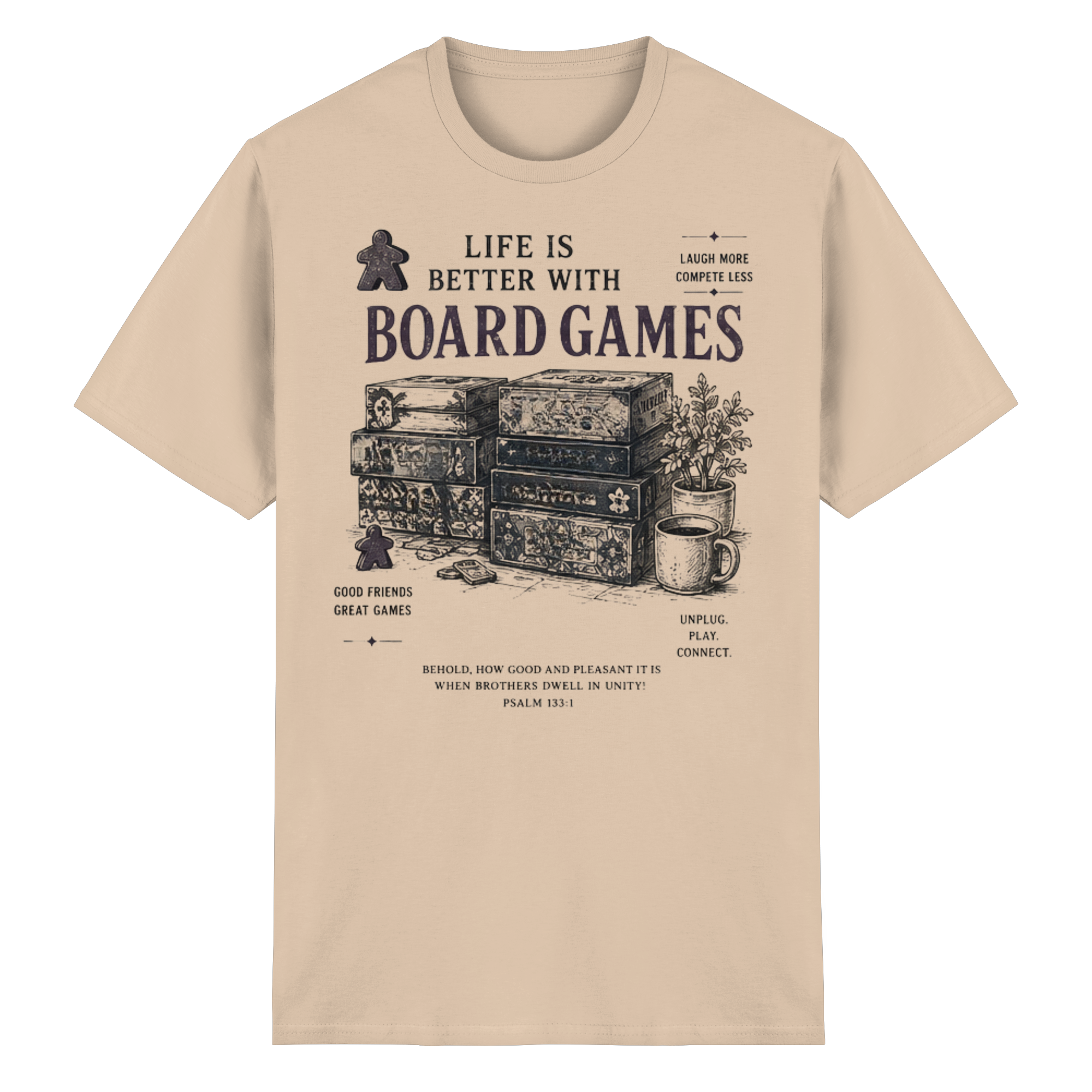 Life Is Better With Board Games - Heavy Cotton T-Shirt