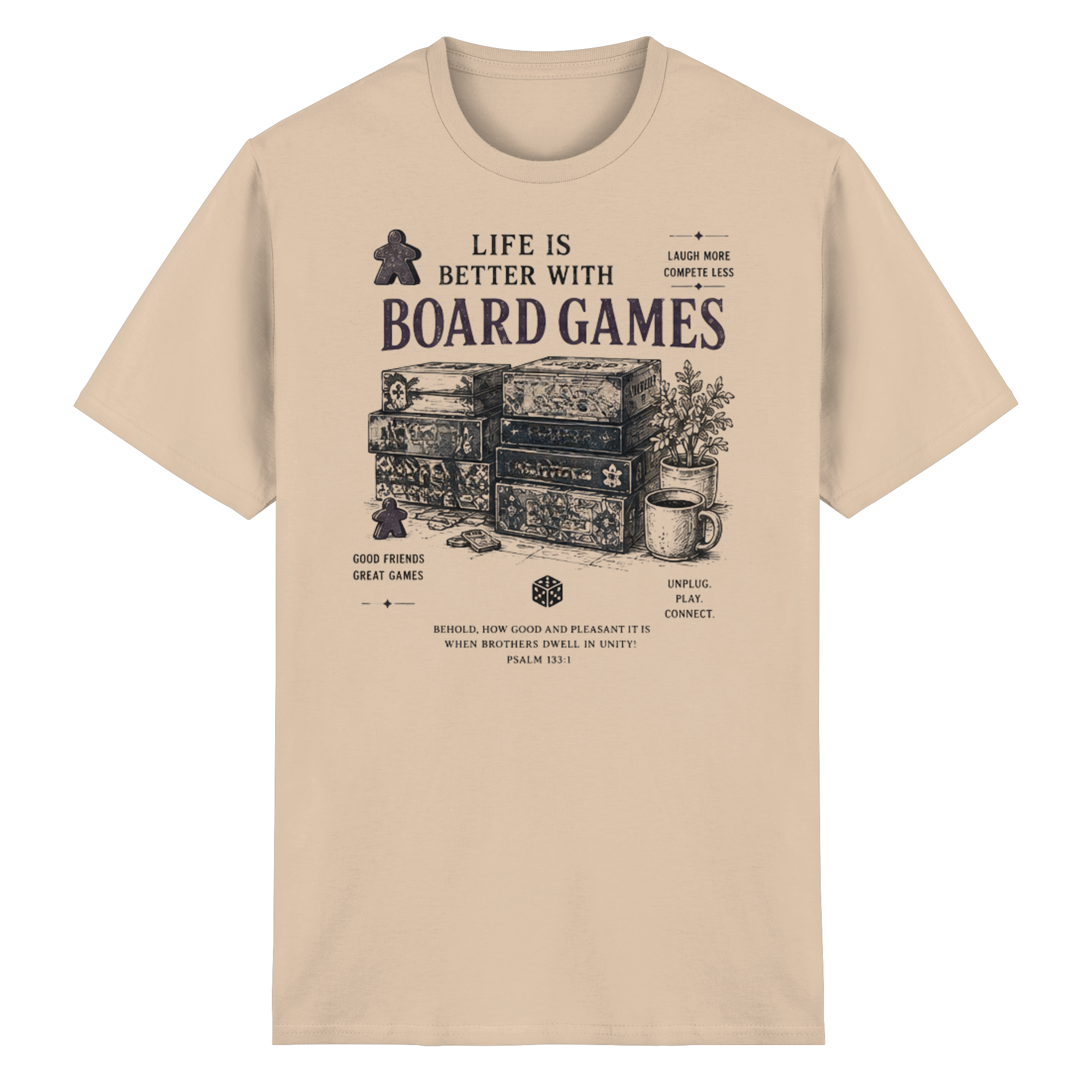 Life Is Better With Board Games - Heavy Cotton T-Shirt