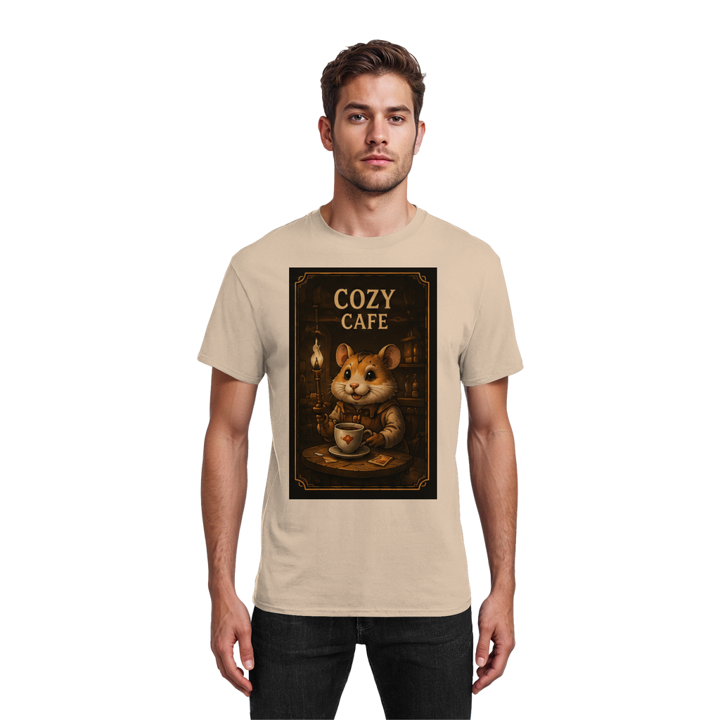 Cozy Café - Heavy Cotton T-Shirt