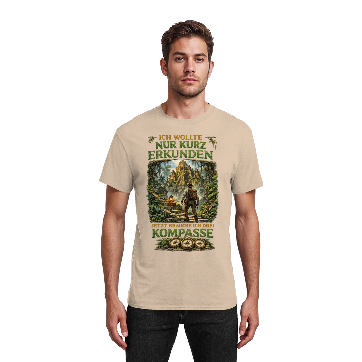Nur kurz erkunden - Heavy Cotton T-Shirt