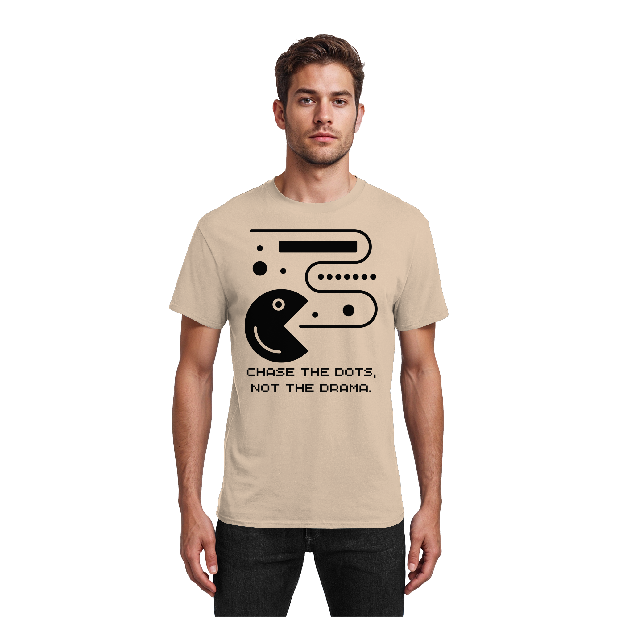 Chase the Dots, Not the Drama - Heavy Cotton T-Shirt