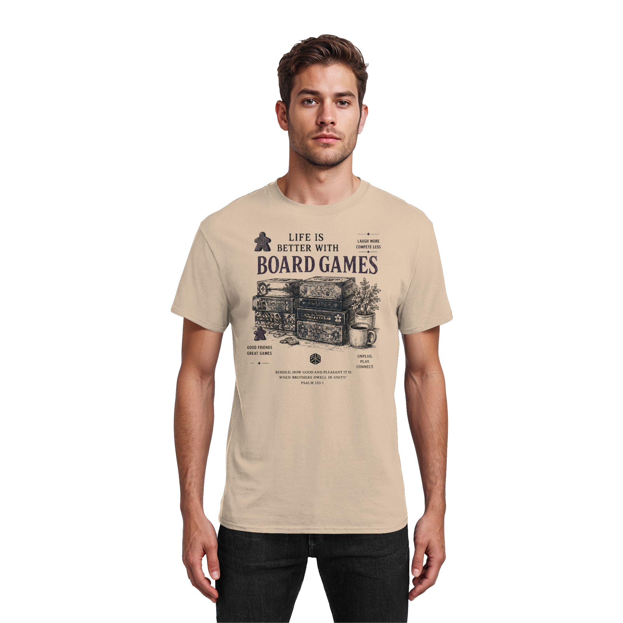Life Is Better With Board Games - Heavy Cotton T-Shirt