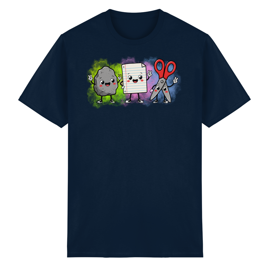 Stein schlägt Schere schlägt Papier! - Heavy Cotton T-Shirt