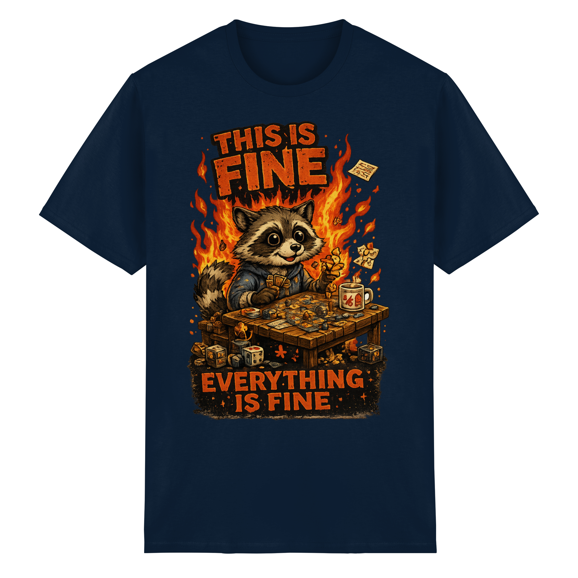 This Is Fine Club! - Heavy Cotton T-Shirt