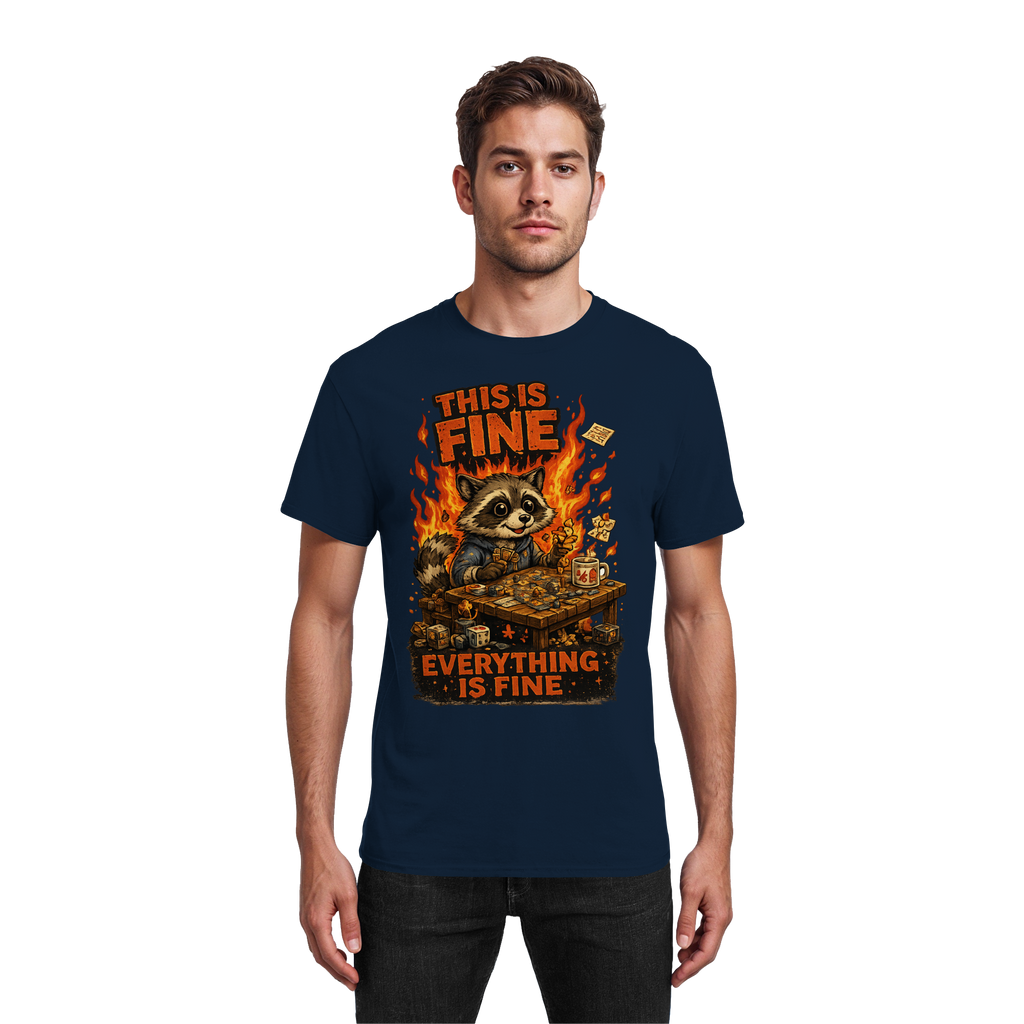 This Is Fine Club! - Heavy Cotton T-Shirt
