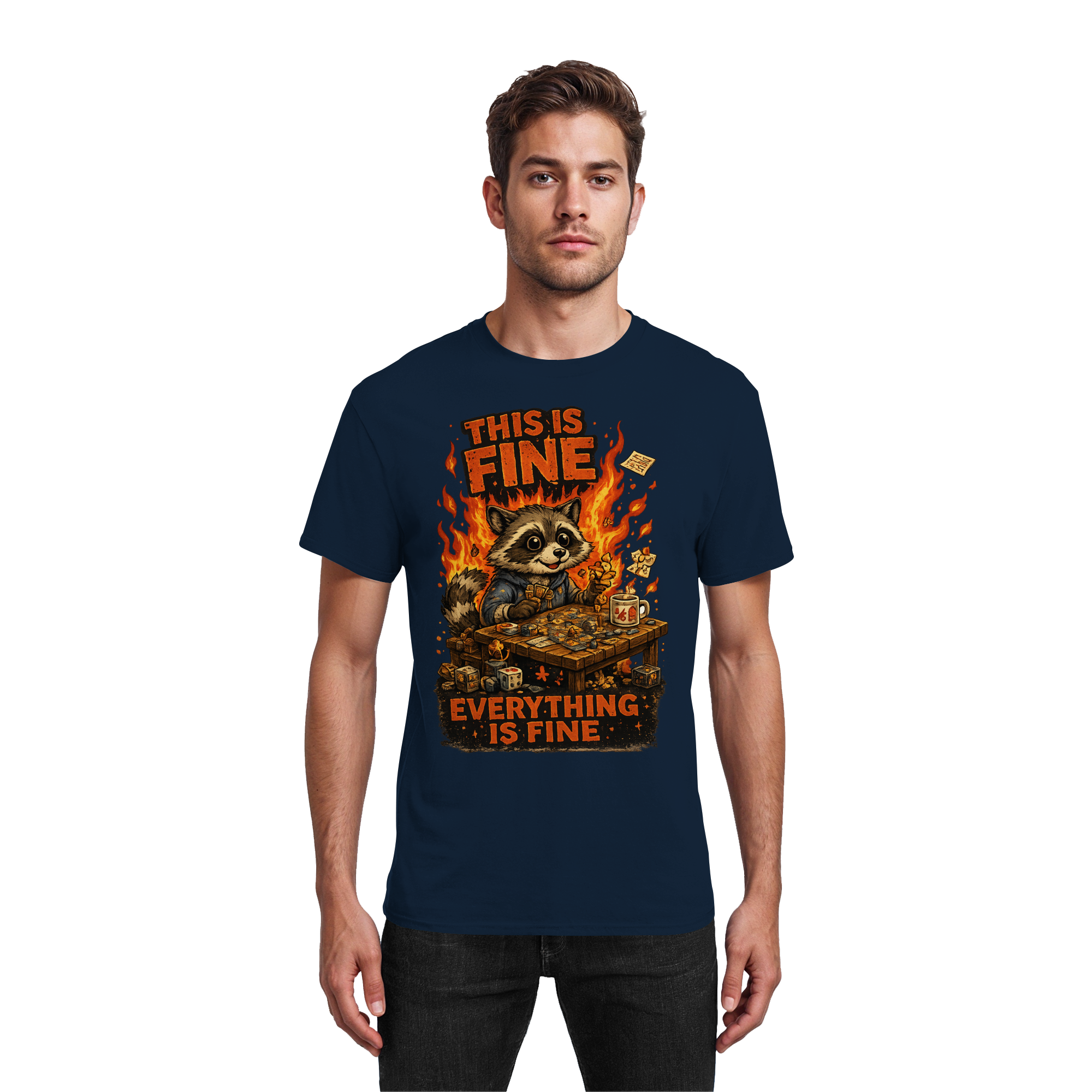 This Is Fine Club! - Heavy Cotton T-Shirt