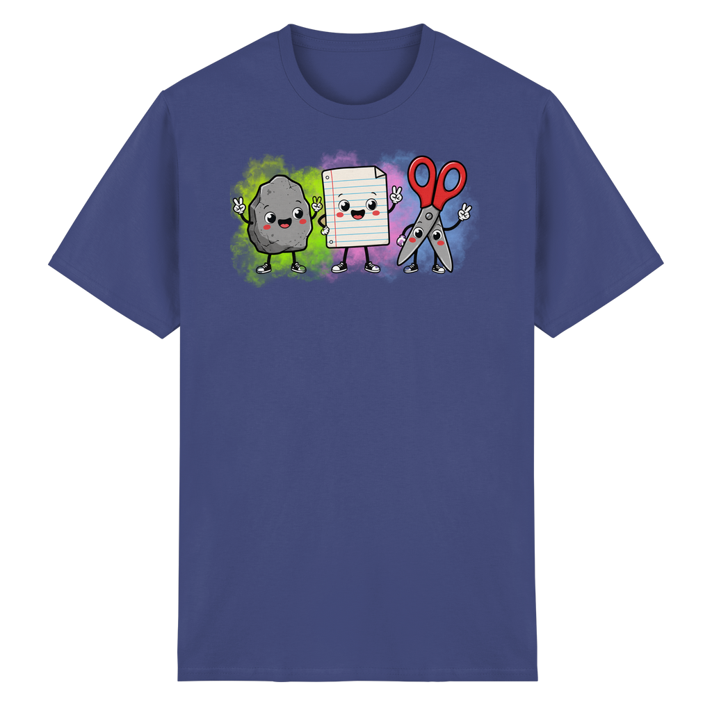 Stein schlägt Schere schlägt Papier! - Heavy Cotton T-Shirt