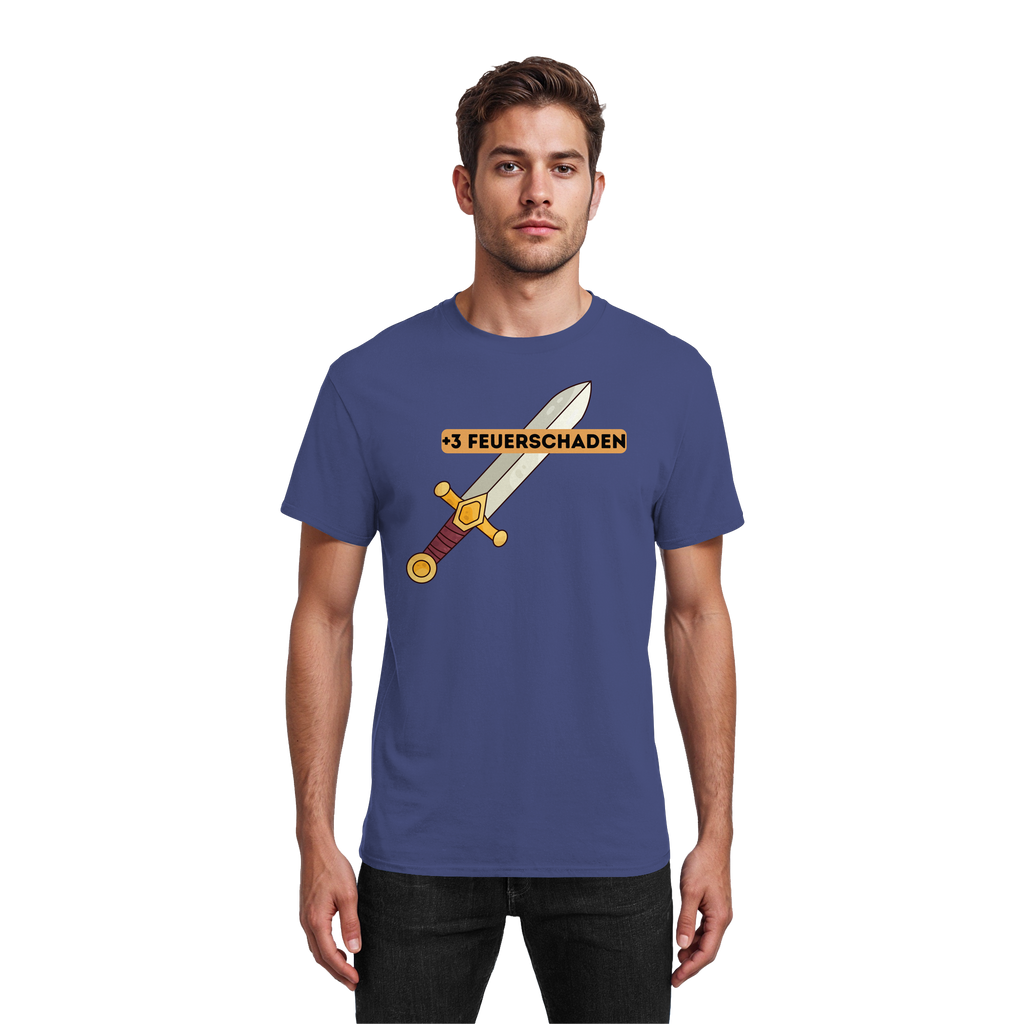 +3 Feuerschaden - Heavy Cotton T-Shirt