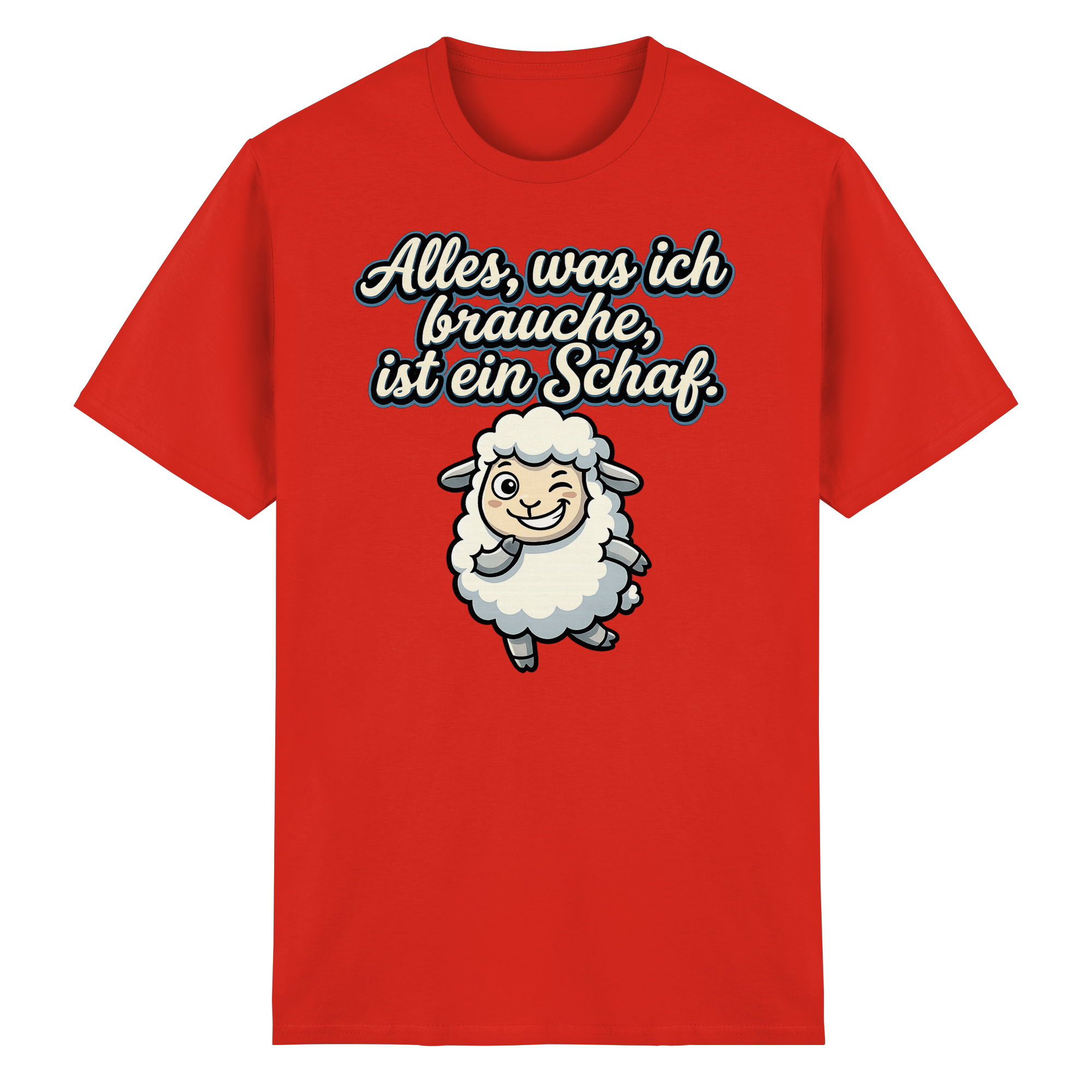 Alles, was ich brauche, ist ein Schaf!  - Heavy Cotton T-Shirt