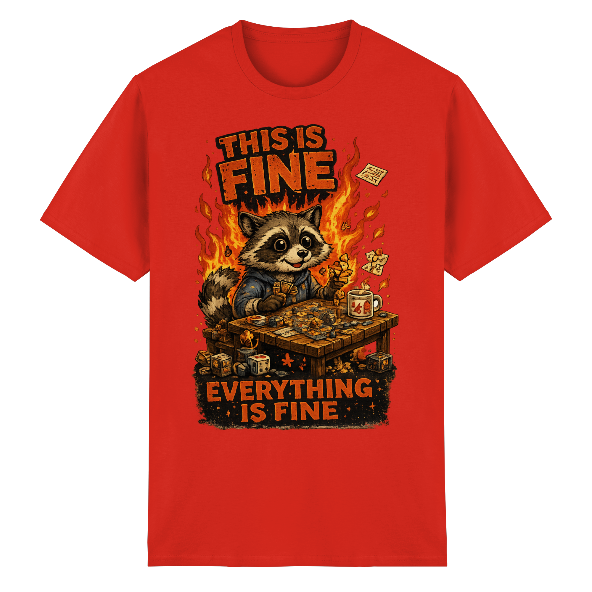 This Is Fine Club! - Heavy Cotton T-Shirt
