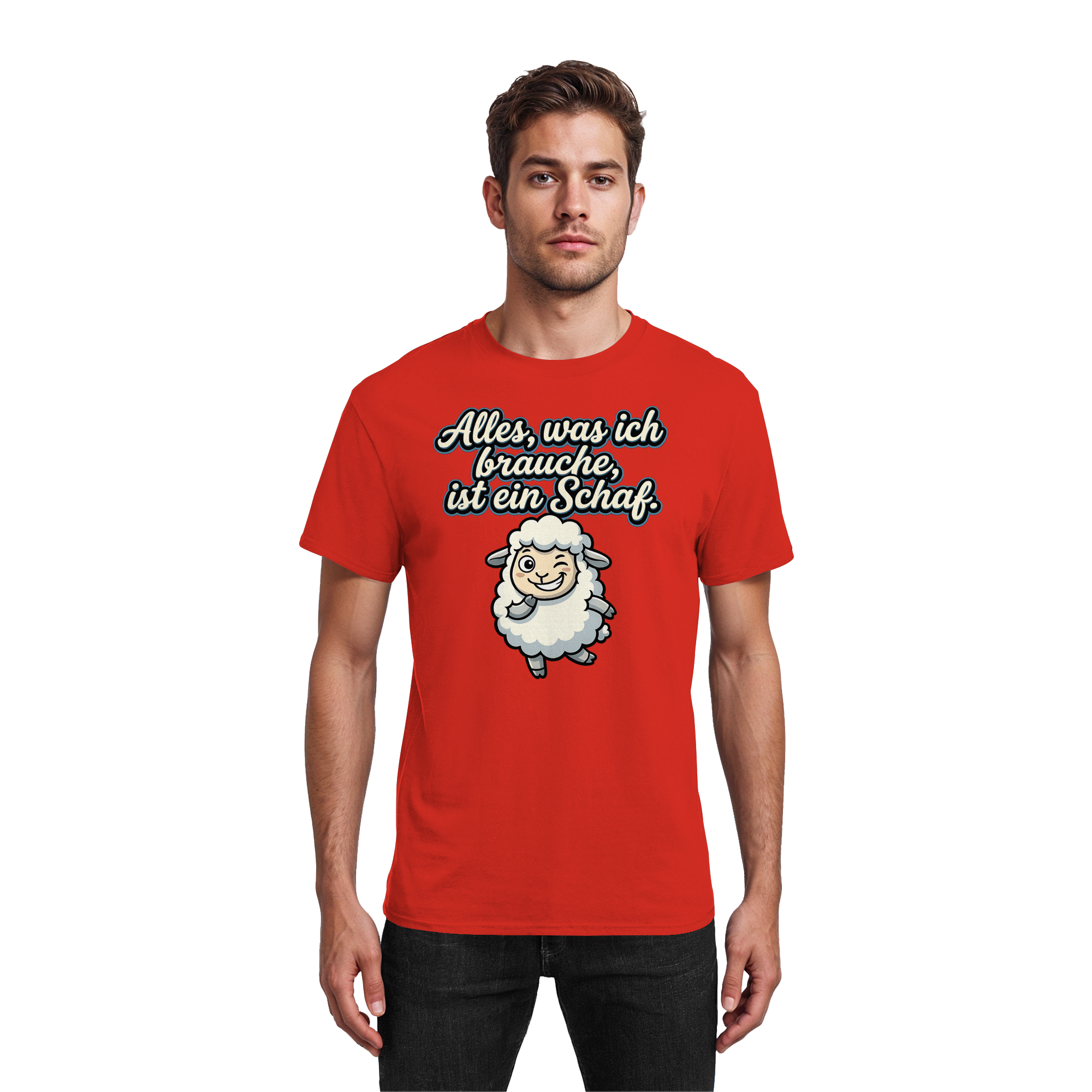 Alles, was ich brauche, ist ein Schaf!  - Heavy Cotton T-Shirt