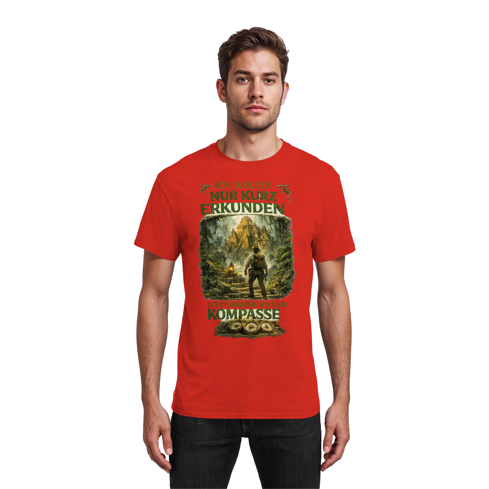 Nur kurz erkunden - Heavy Cotton T-Shirt