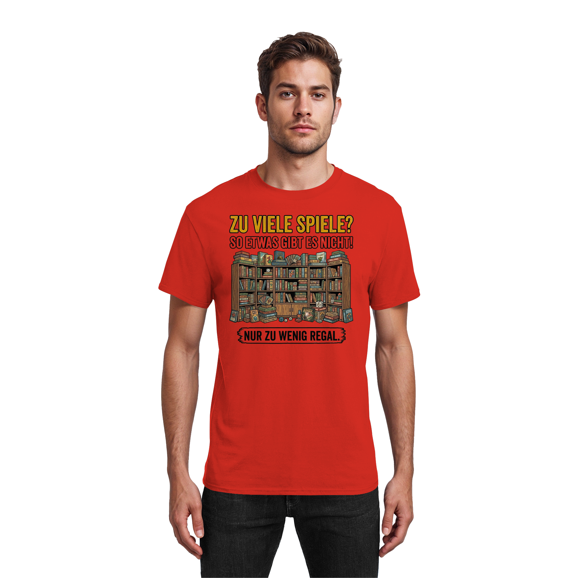 Zu viele Spiele? Zu wenig Regal.  - Heavy Cotton T-Shirt