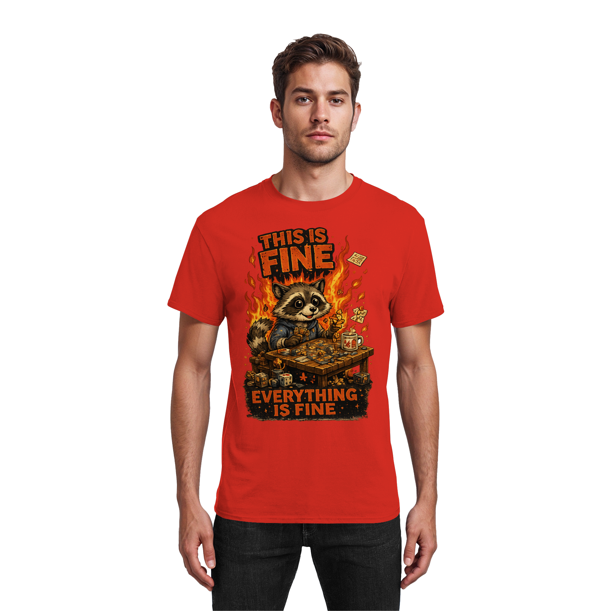 This Is Fine Club! - Heavy Cotton T-Shirt