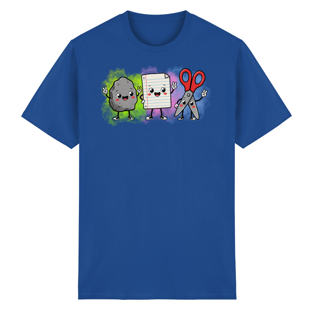 Stein schlägt Schere schlägt Papier! - Heavy Cotton T-Shirt