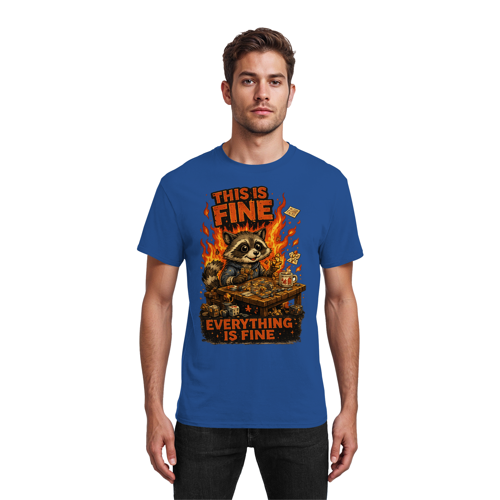This Is Fine Club! - Heavy Cotton T-Shirt