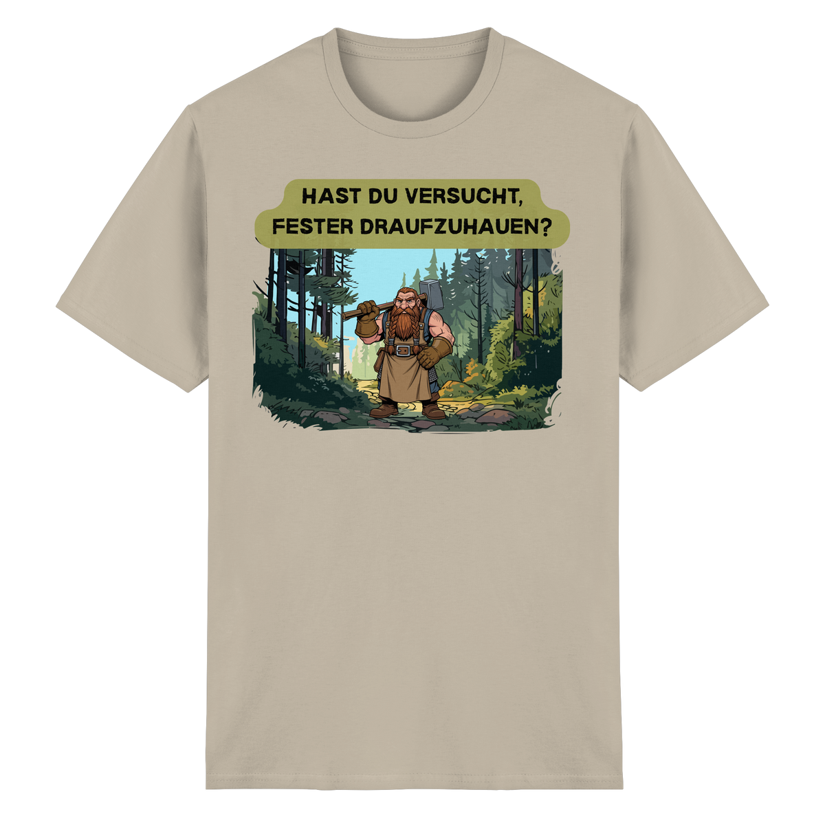 Hast du versucht, fester draufzuhauen? - Heavy Cotton T-Shirt