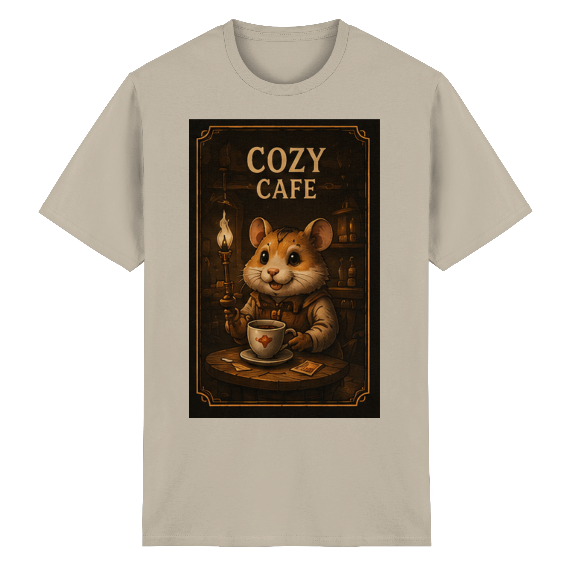 Cozy Café - Heavy Cotton T-Shirt