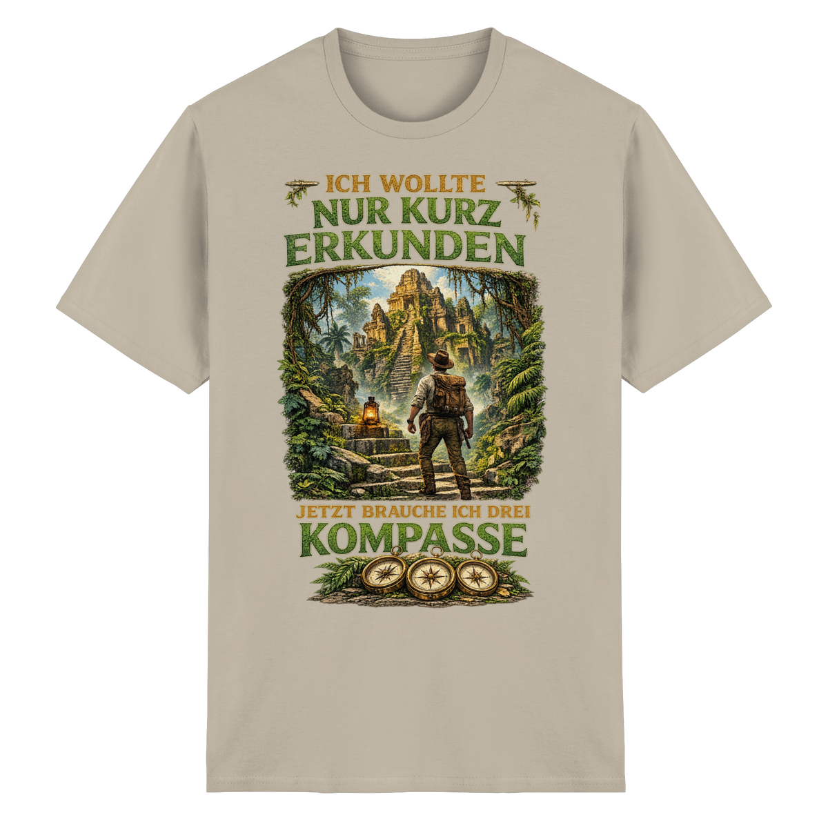 Nur kurz erkunden - Heavy Cotton T-Shirt