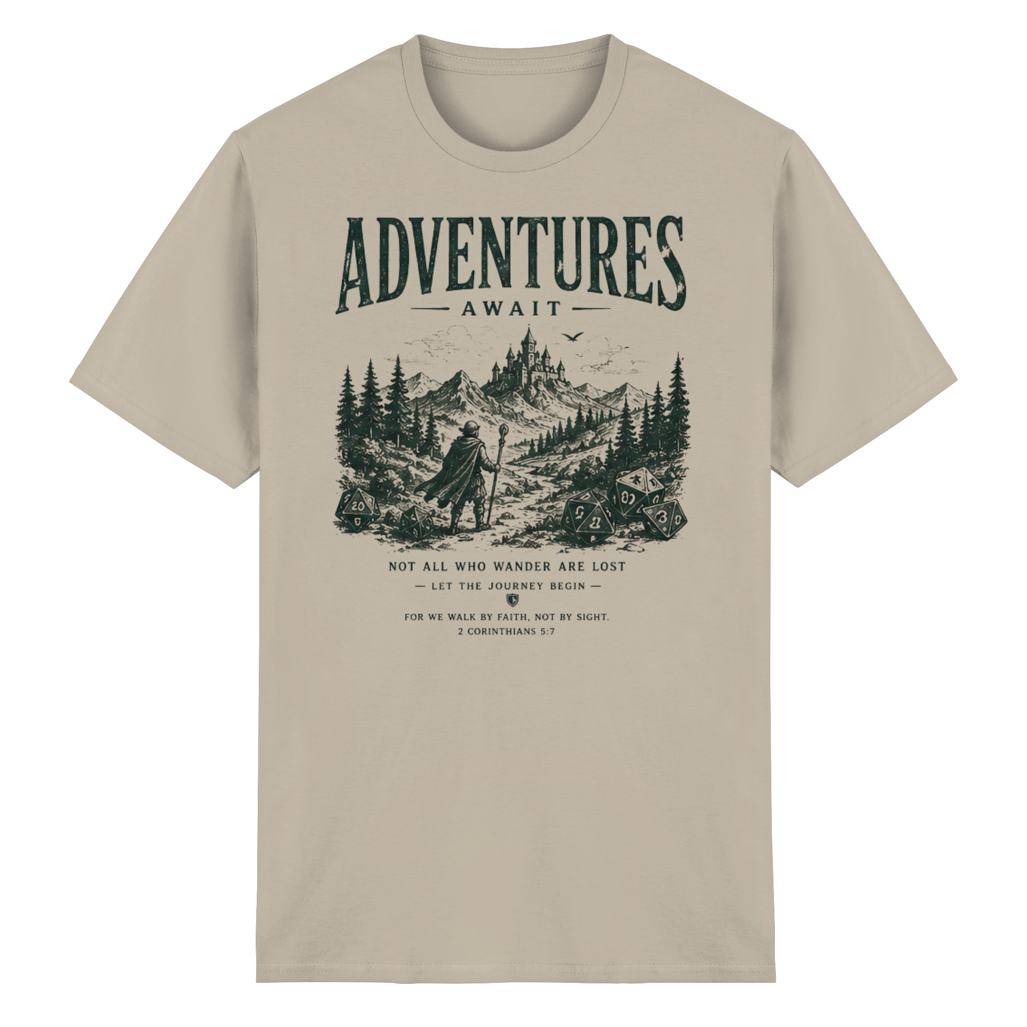 Adventures Await. - Heavy Cotton T-Shirt