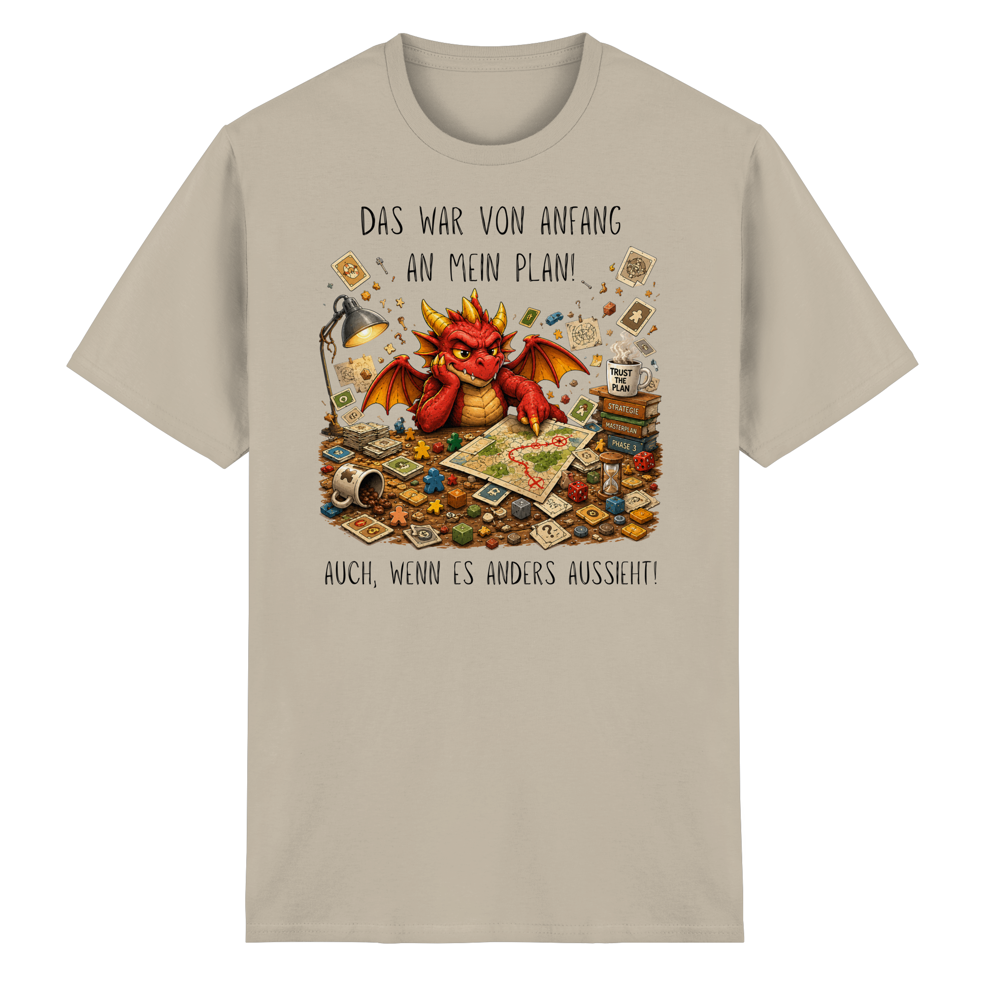Vertrau dem Plan - Heavy Cotton T-Shirt