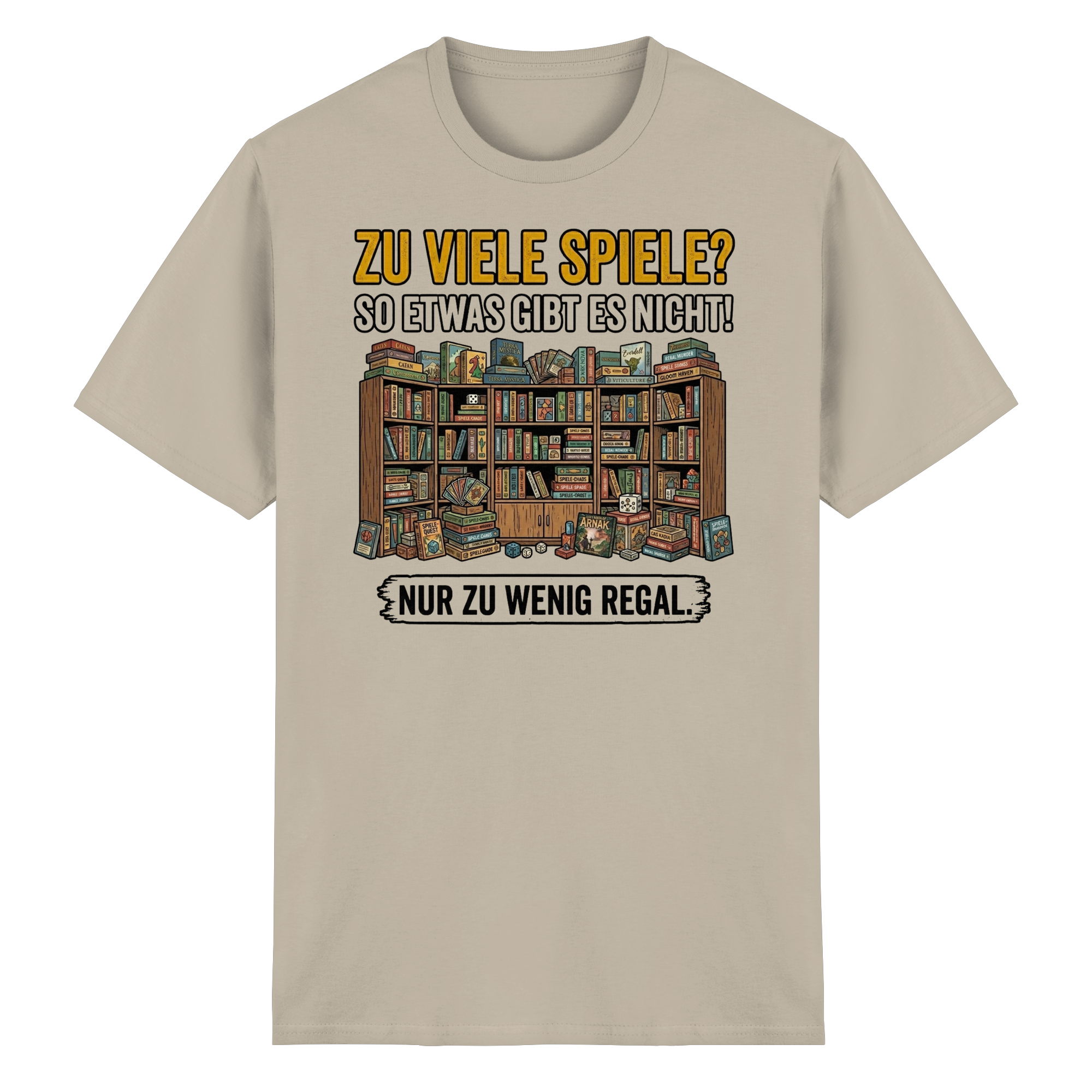 Zu viele Spiele? Zu wenig Regal.  - Heavy Cotton T-Shirt