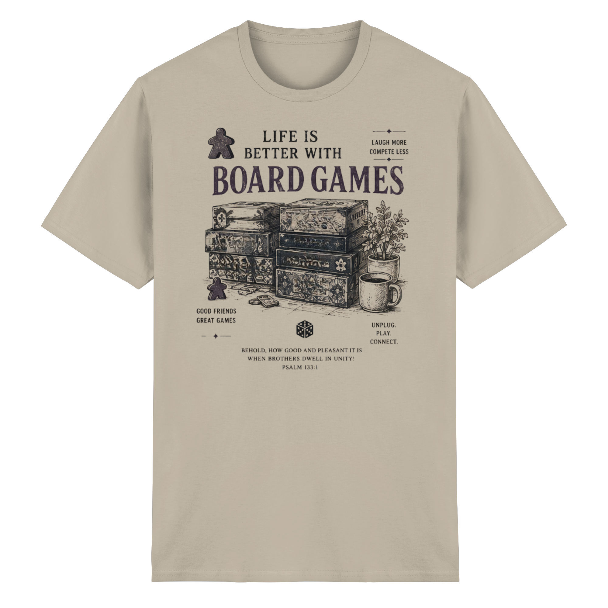 Life Is Better With Board Games - Heavy Cotton T-Shirt