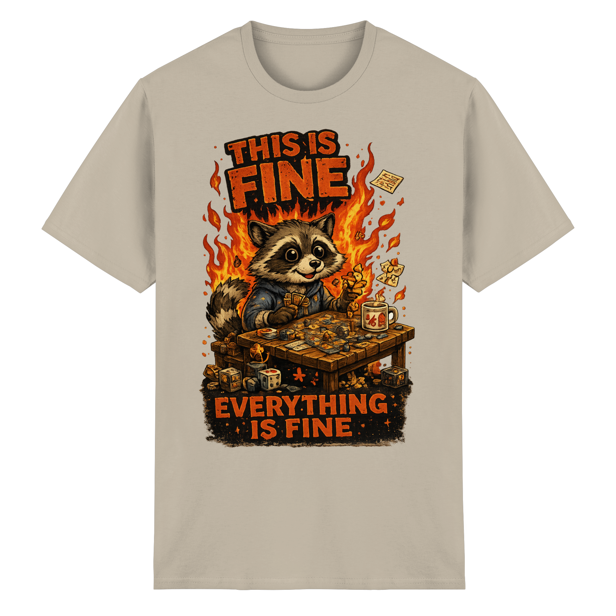 This Is Fine Club! - Heavy Cotton T-Shirt