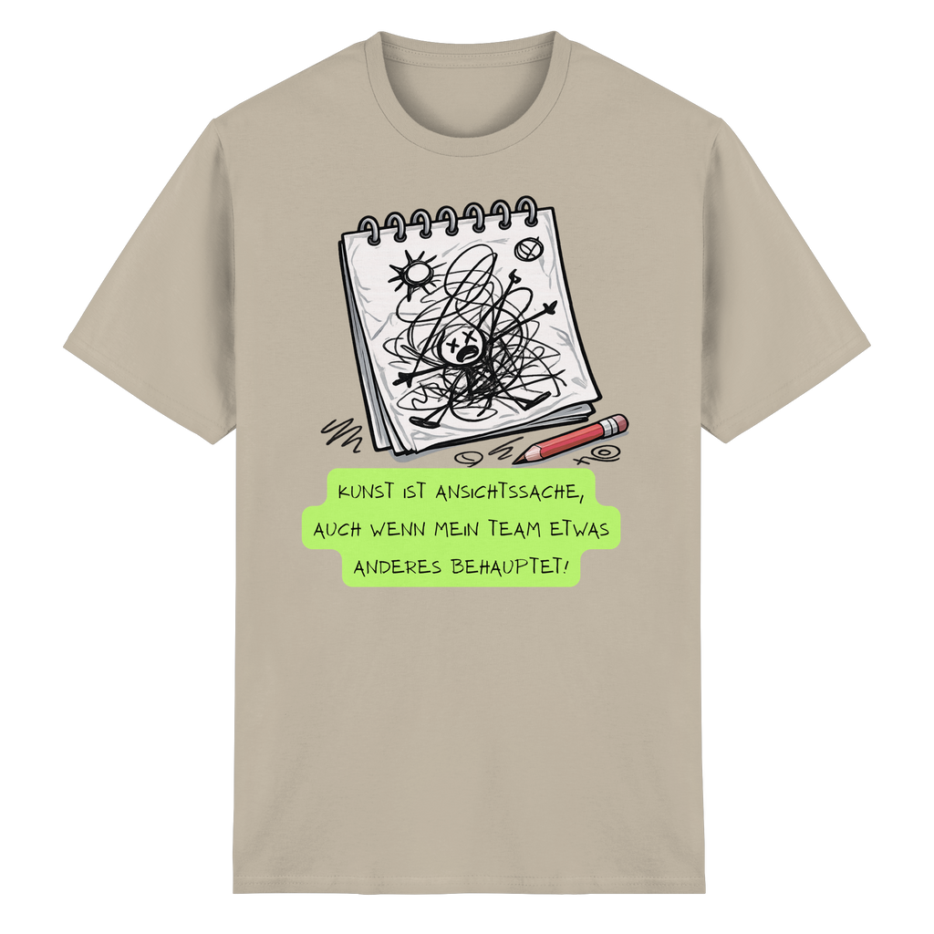 Kunst ist Ansichtssache - Heavy Cotton T-Shirt