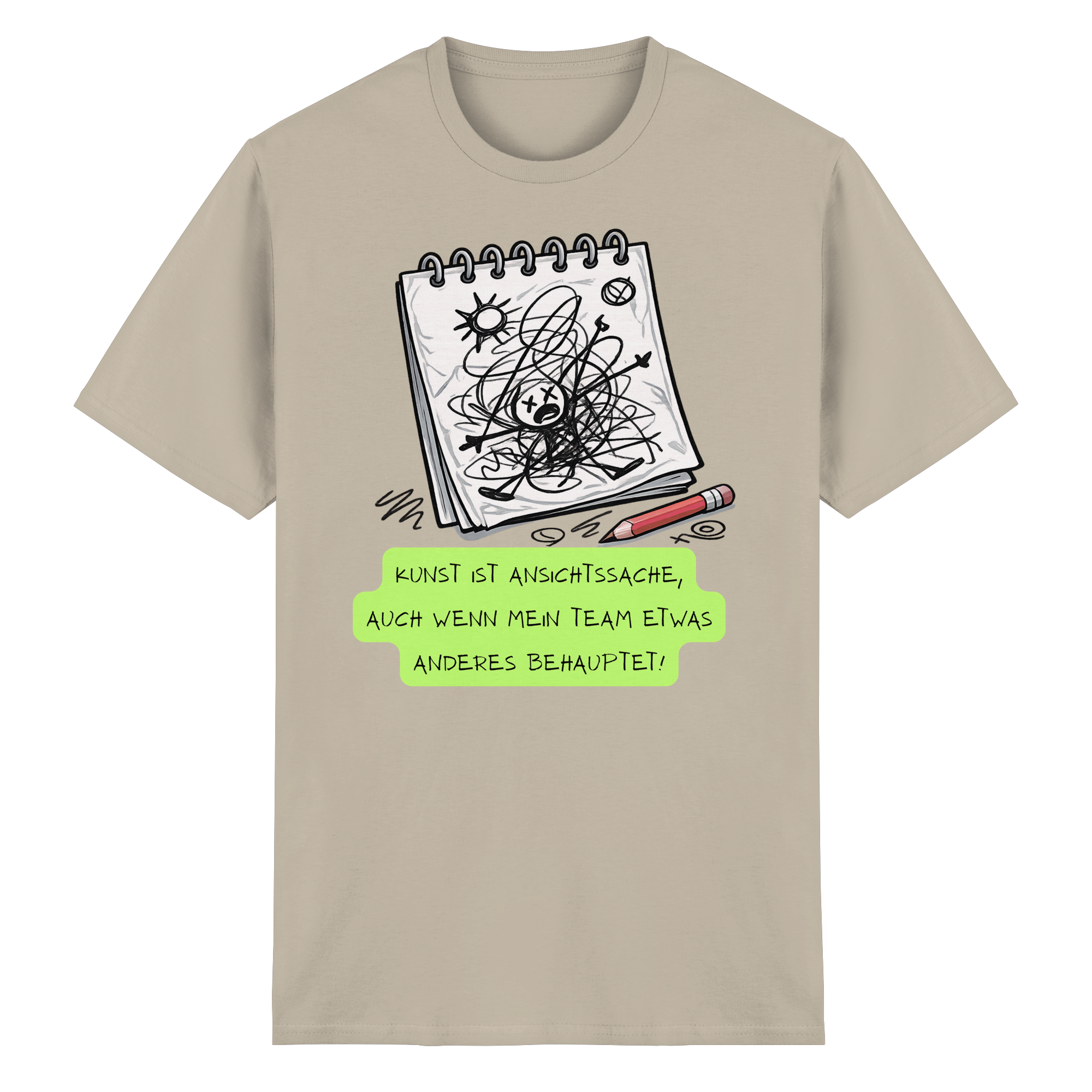 Kunst ist Ansichtssache - Heavy Cotton T-Shirt