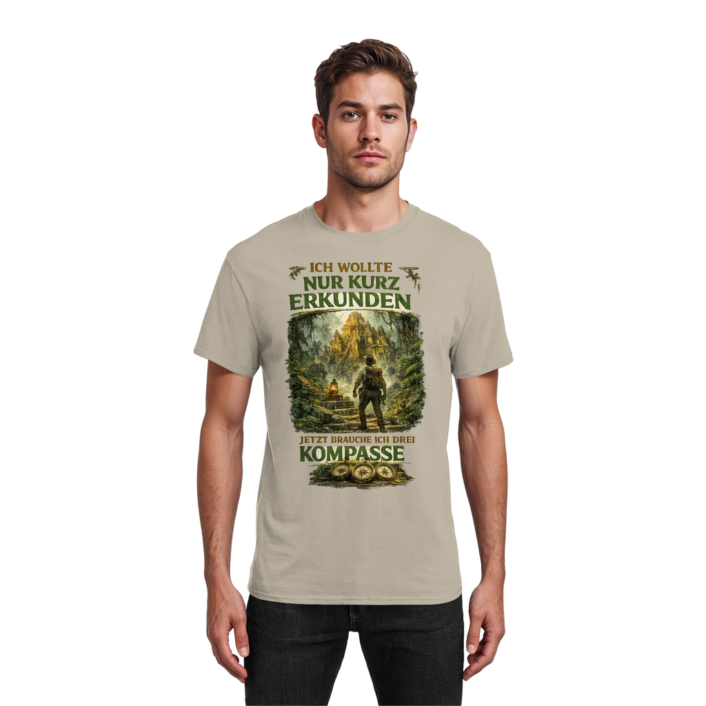 Nur kurz erkunden - Heavy Cotton T-Shirt