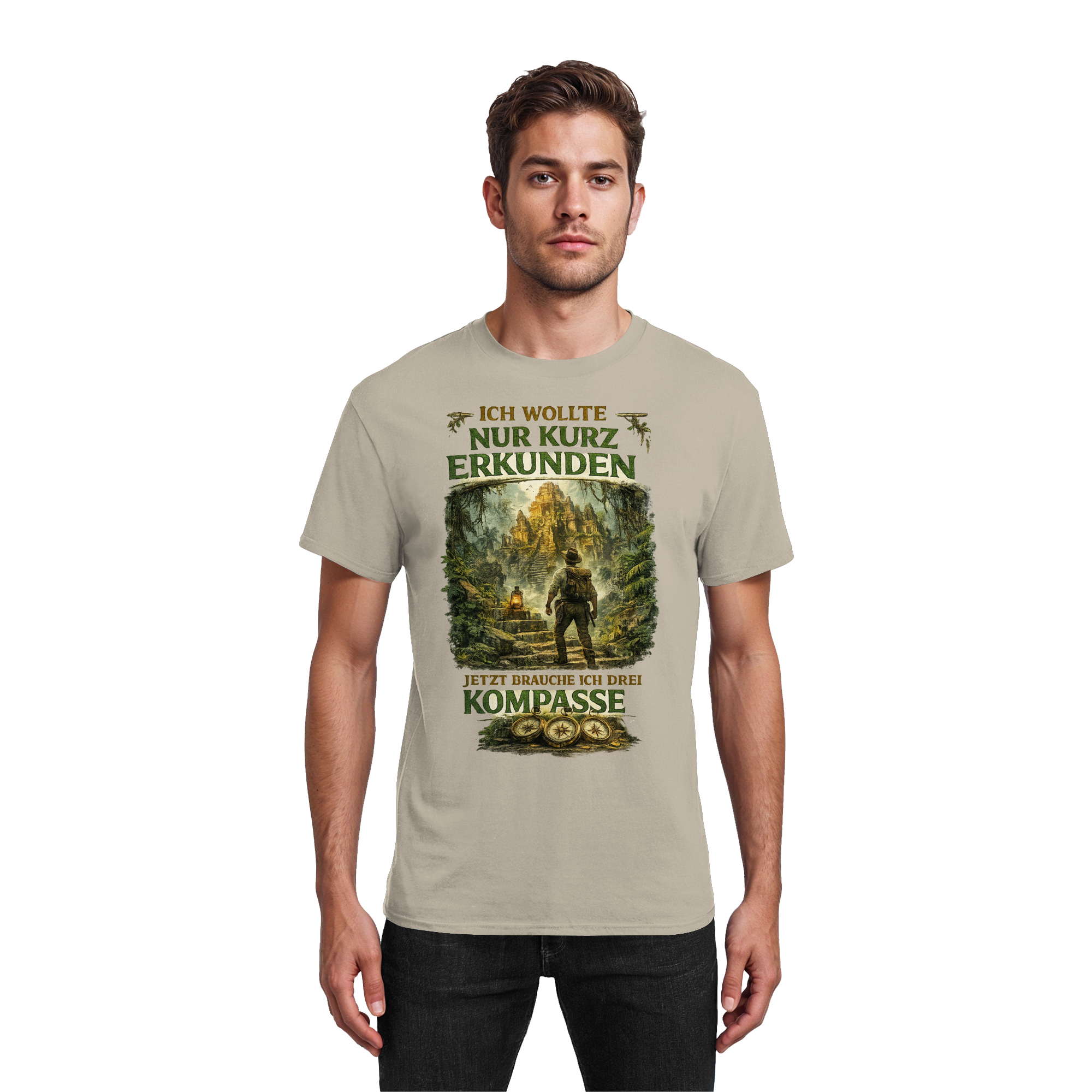 Nur kurz erkunden - Heavy Cotton T-Shirt