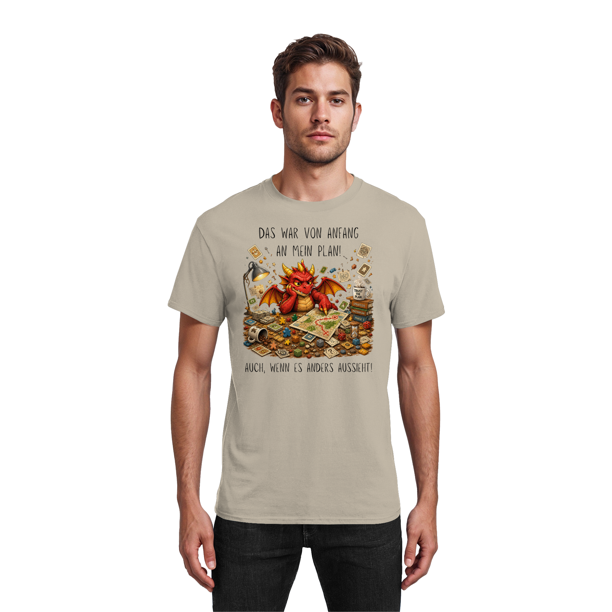 Vertrau dem Plan - Heavy Cotton T-Shirt