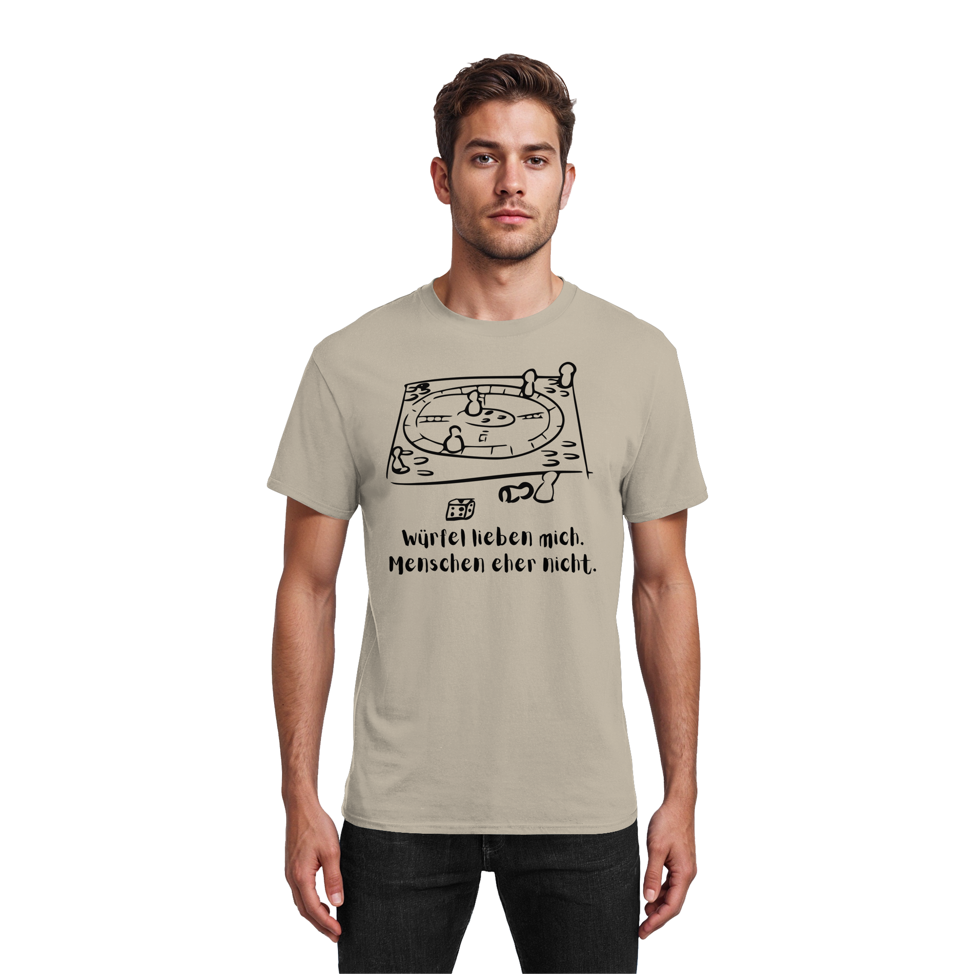 Würfel lieben mich. Menschen eher nicht. - Heavy Cotton T-Shirt